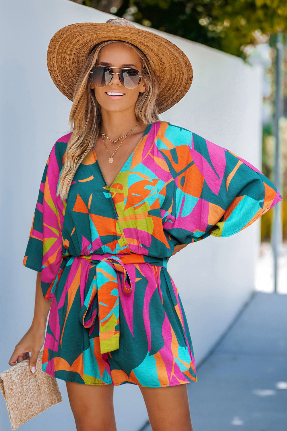 Cove Calling Tropical Romper