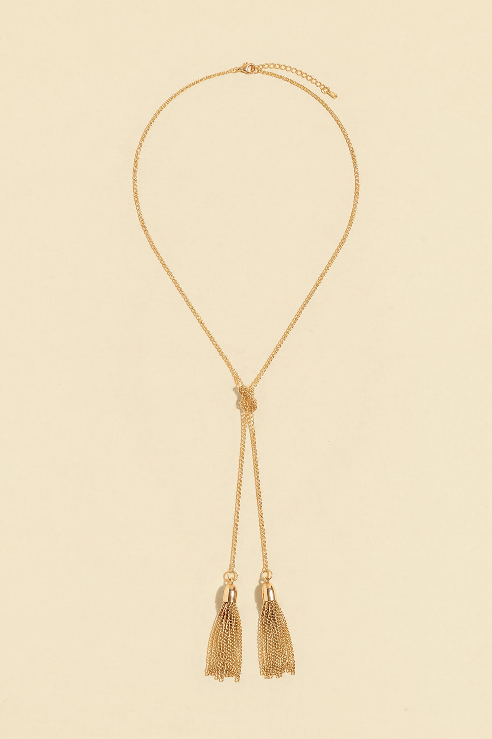 Loose Ends Gold-Tone Necklace