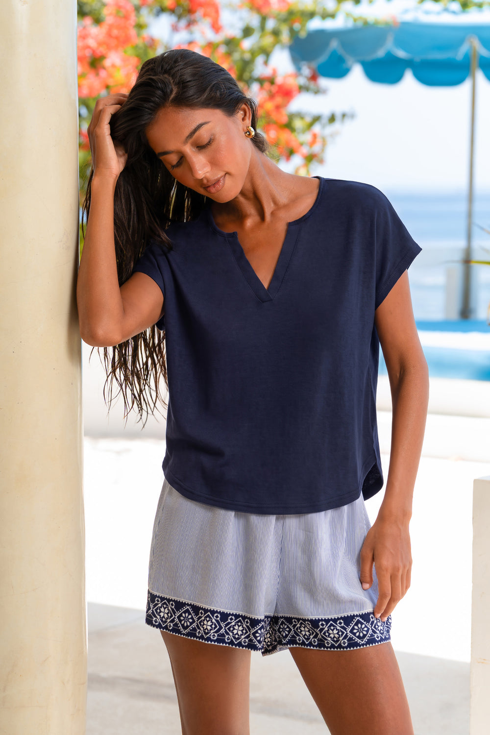 Rest Easy Blue Pajama Set
