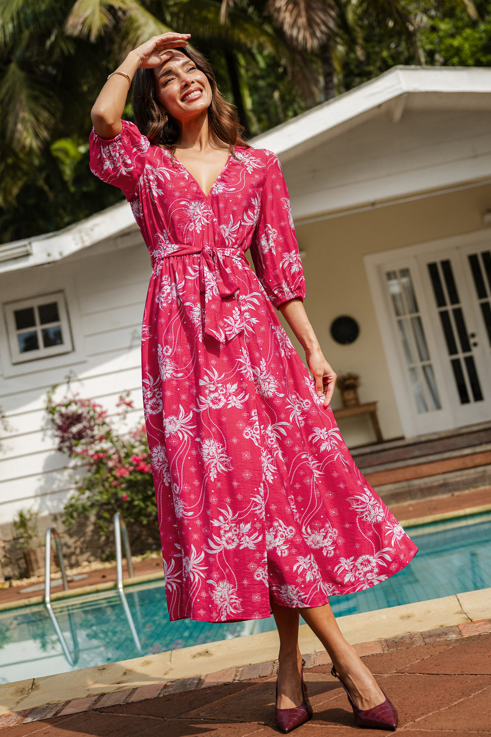 Sunny Mood Floral Maxi Dress