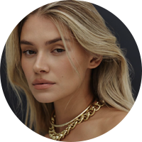 Model wearing S