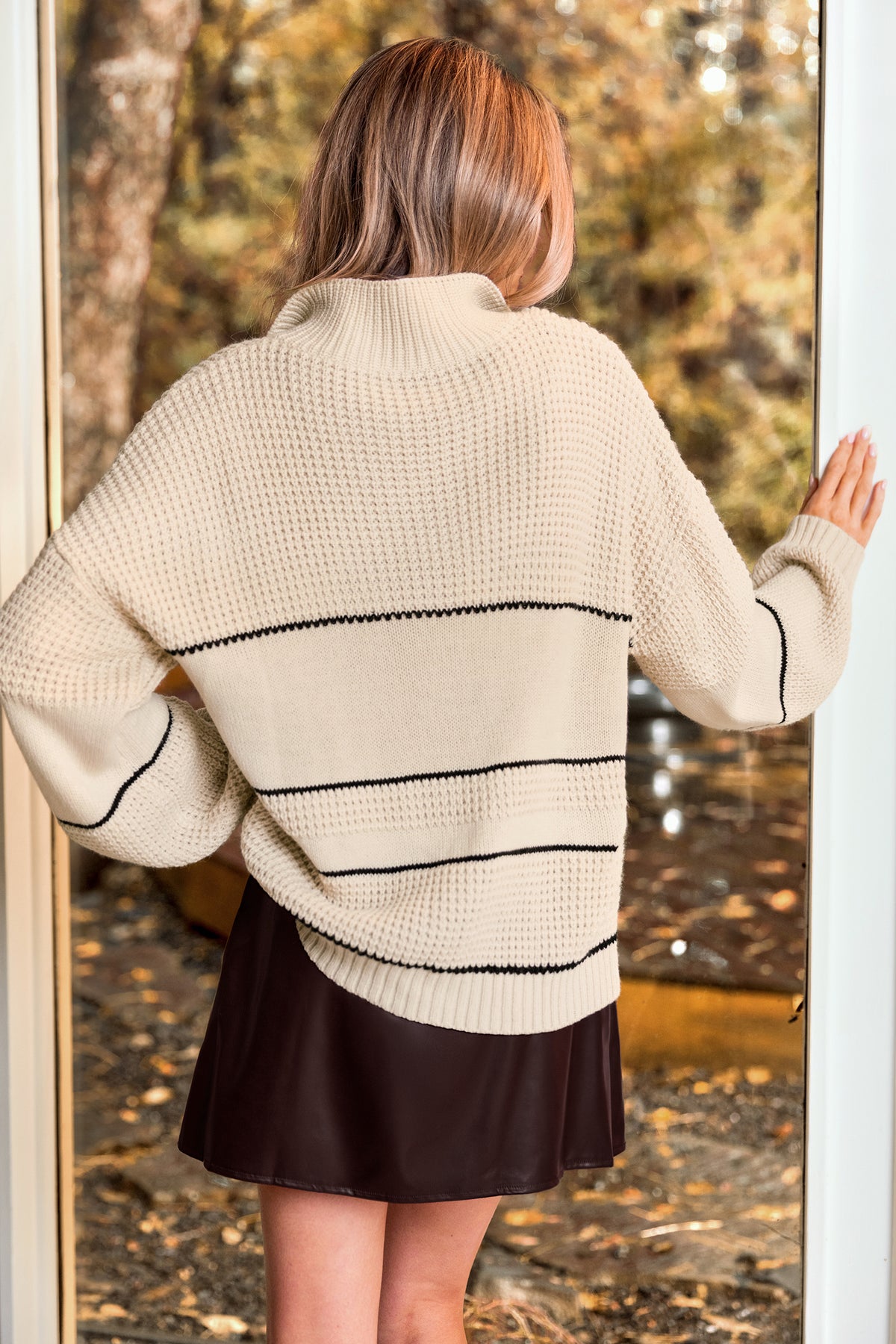 Acting Natural Striped Sweater