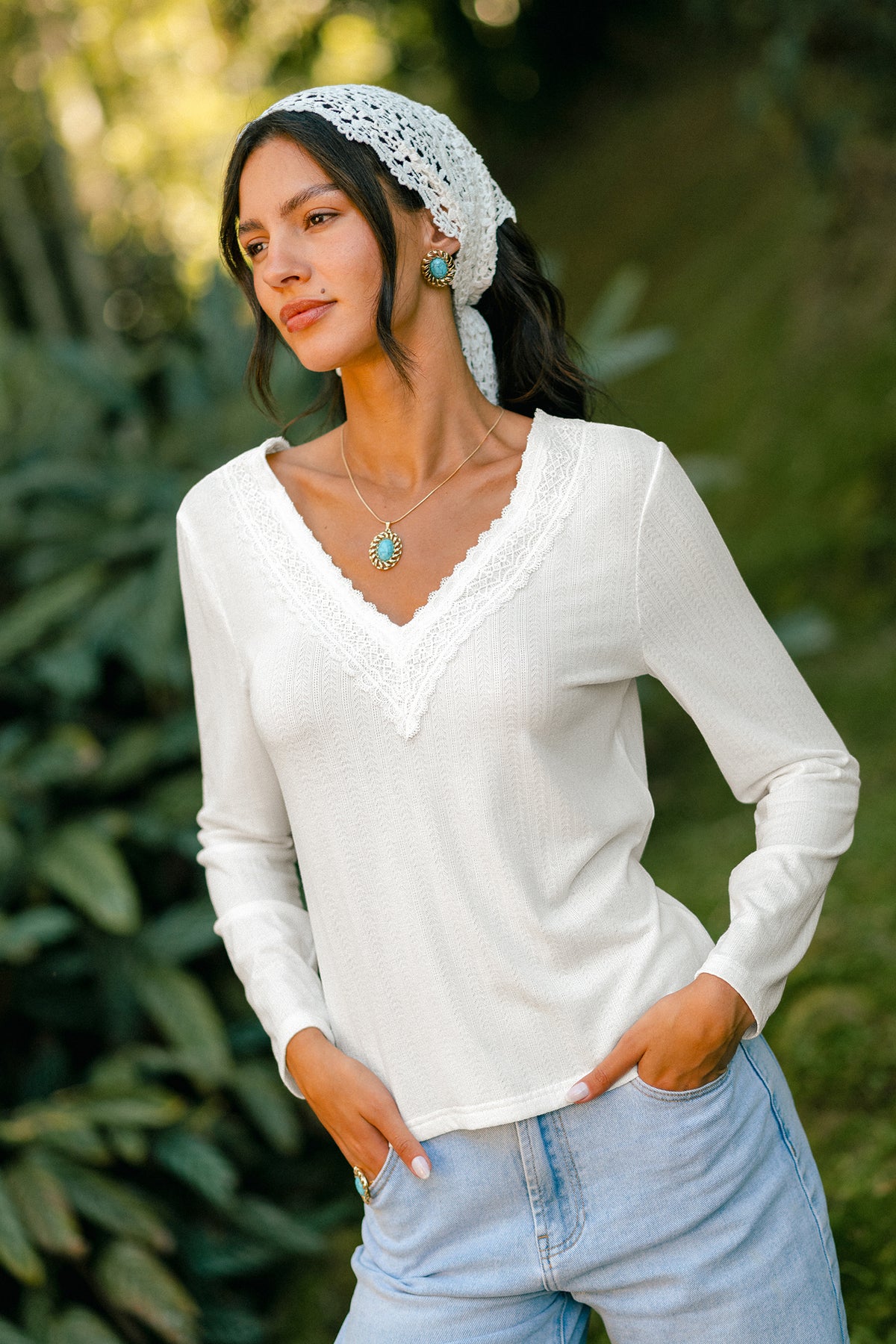 Almost Autumn White Top