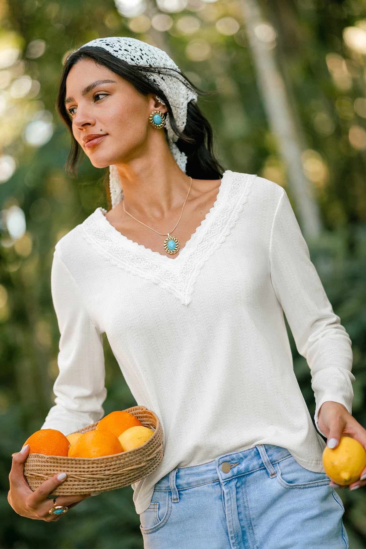 Almost Autumn White Top