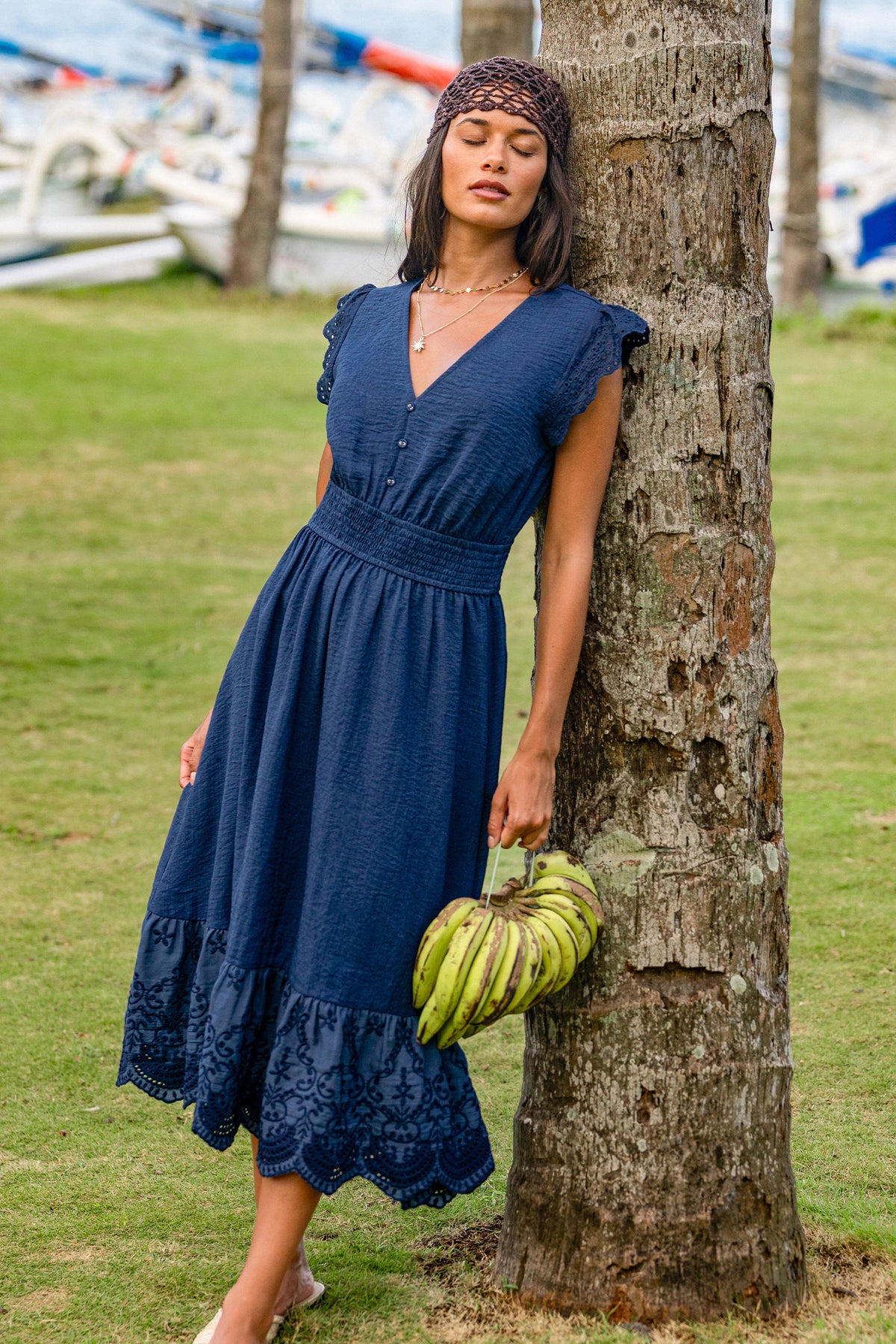 Apple of My Eye Blue Midi Dress