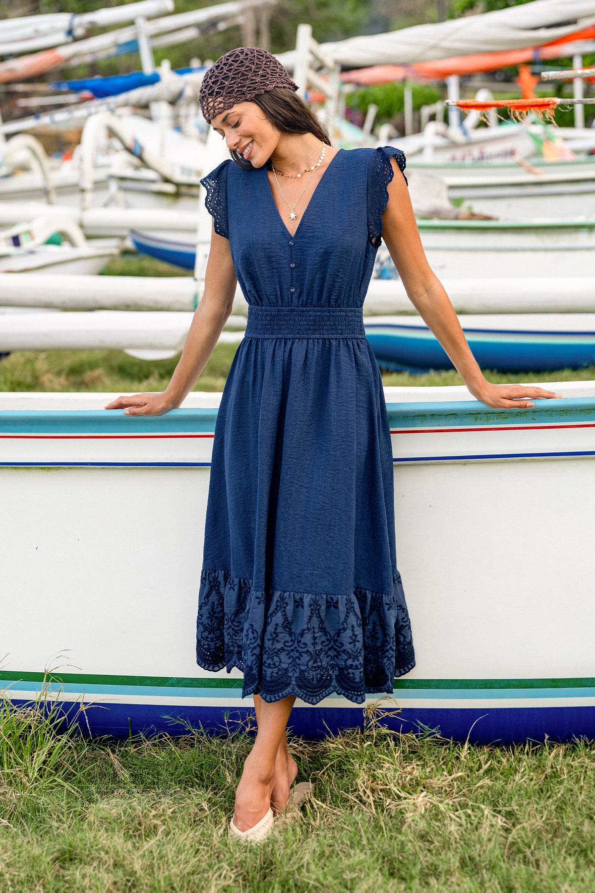 Apple of My Eye Blue Midi Dress