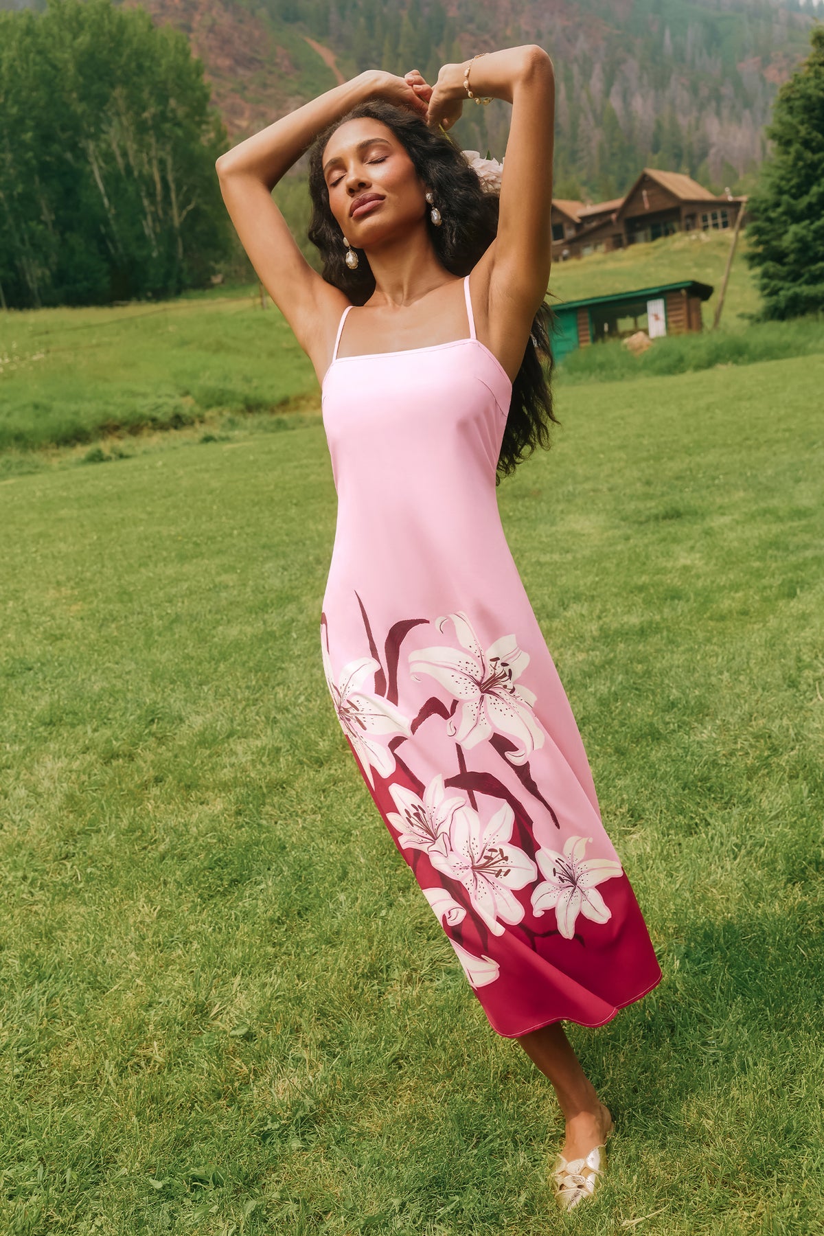 Aspen Romance Floral Maxi Dress