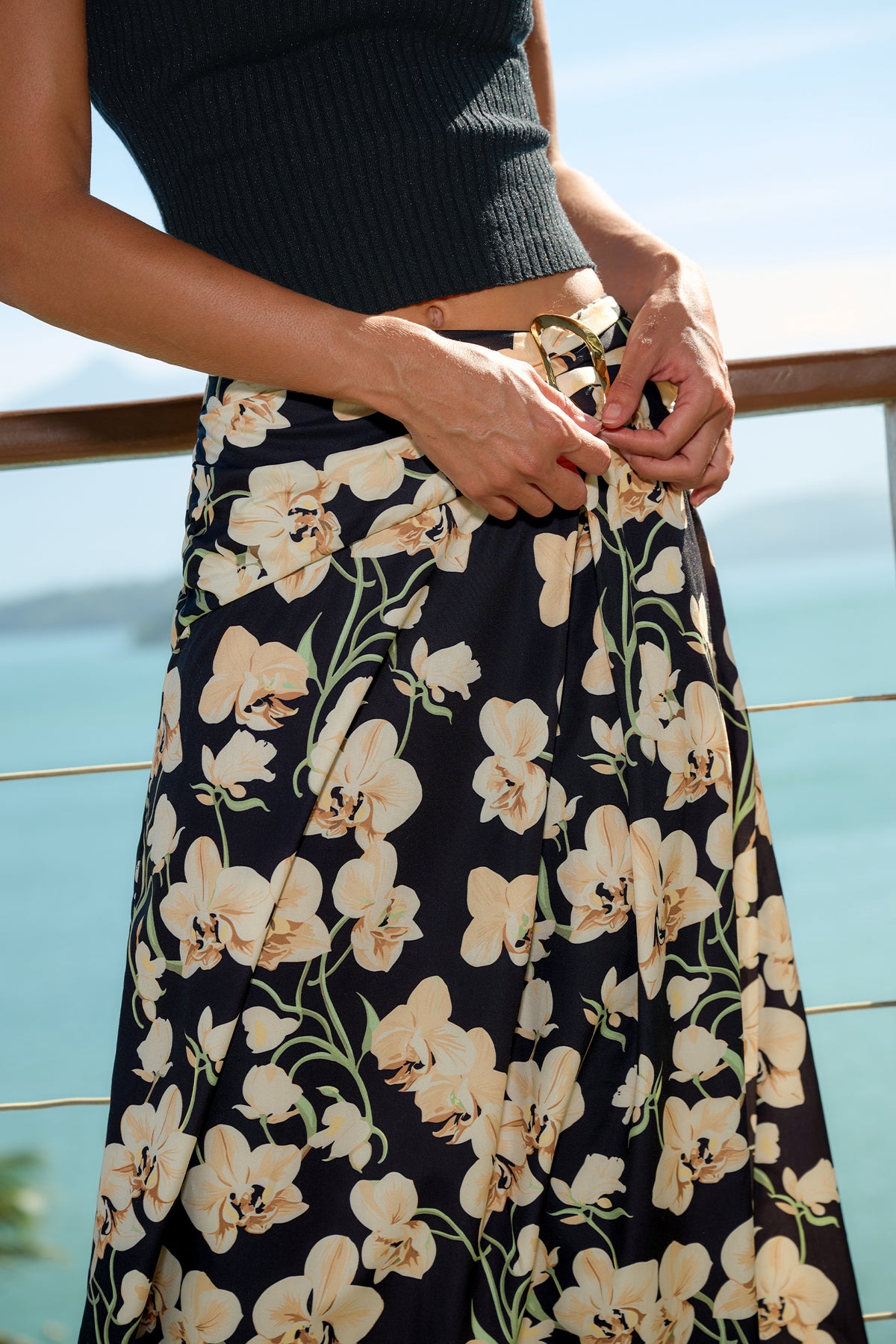 Autumn Soul Floral Maxi Skirt
