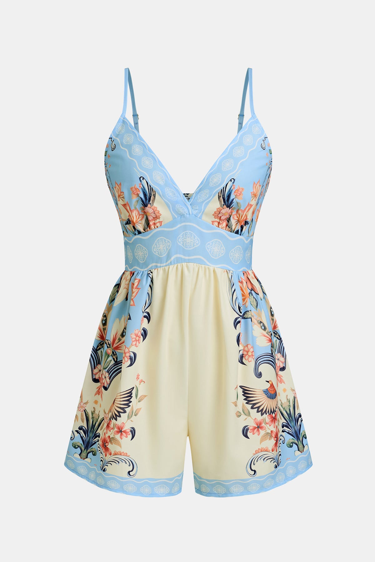 Bahamian Sunshine Floral Romper