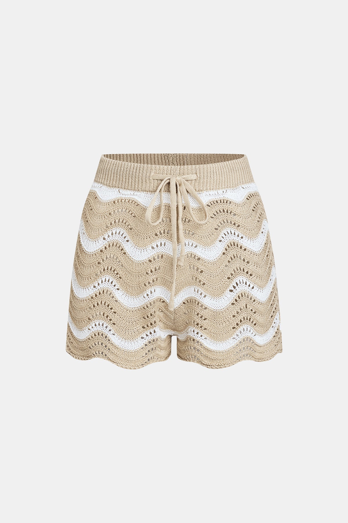 Coral Garden Striped Cover-Up Shorts