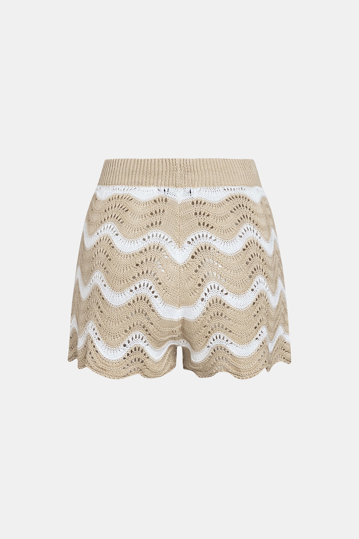 Coral Garden Striped Cover-Up Shorts