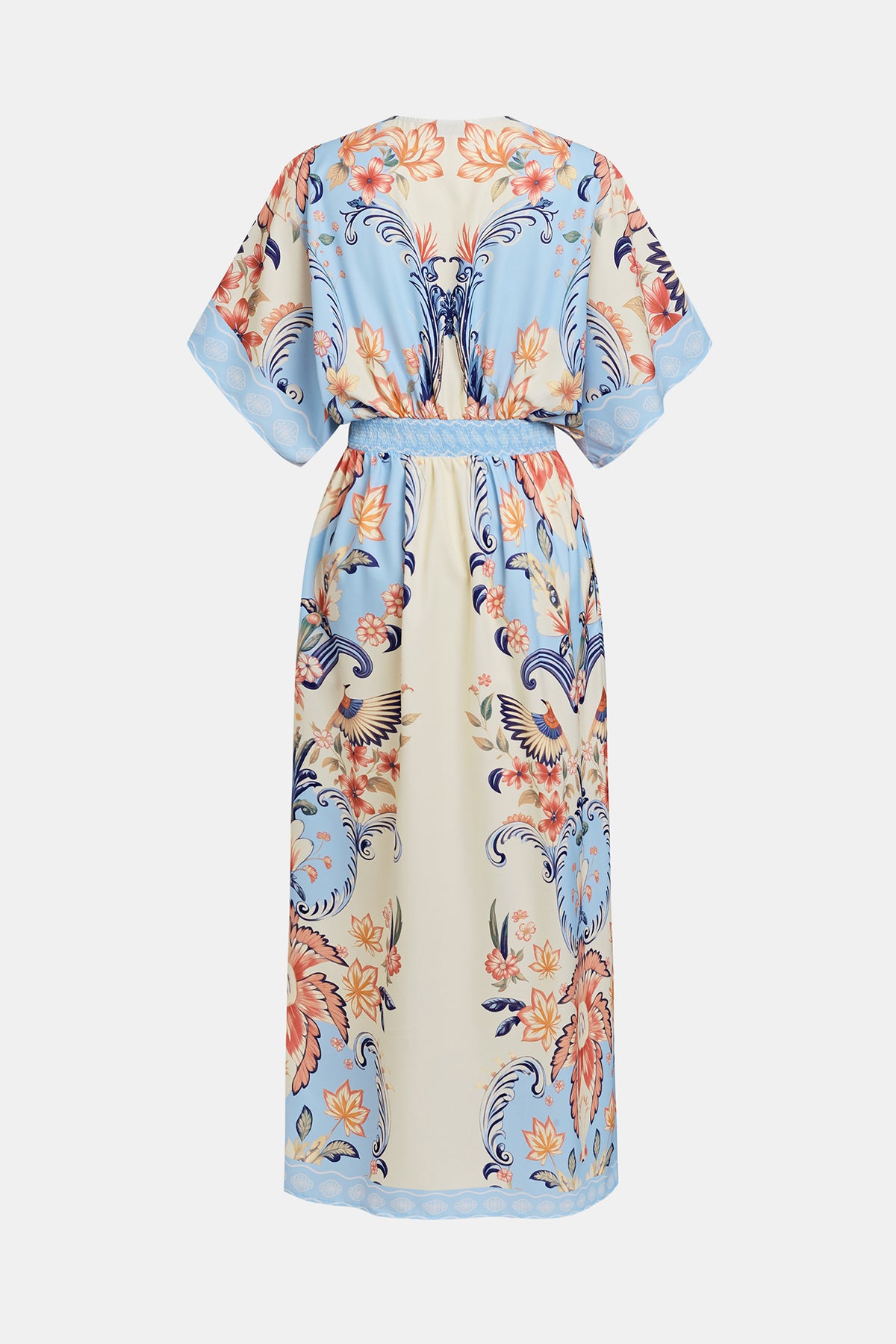 Watercolor Morning Floral Maxi Dress