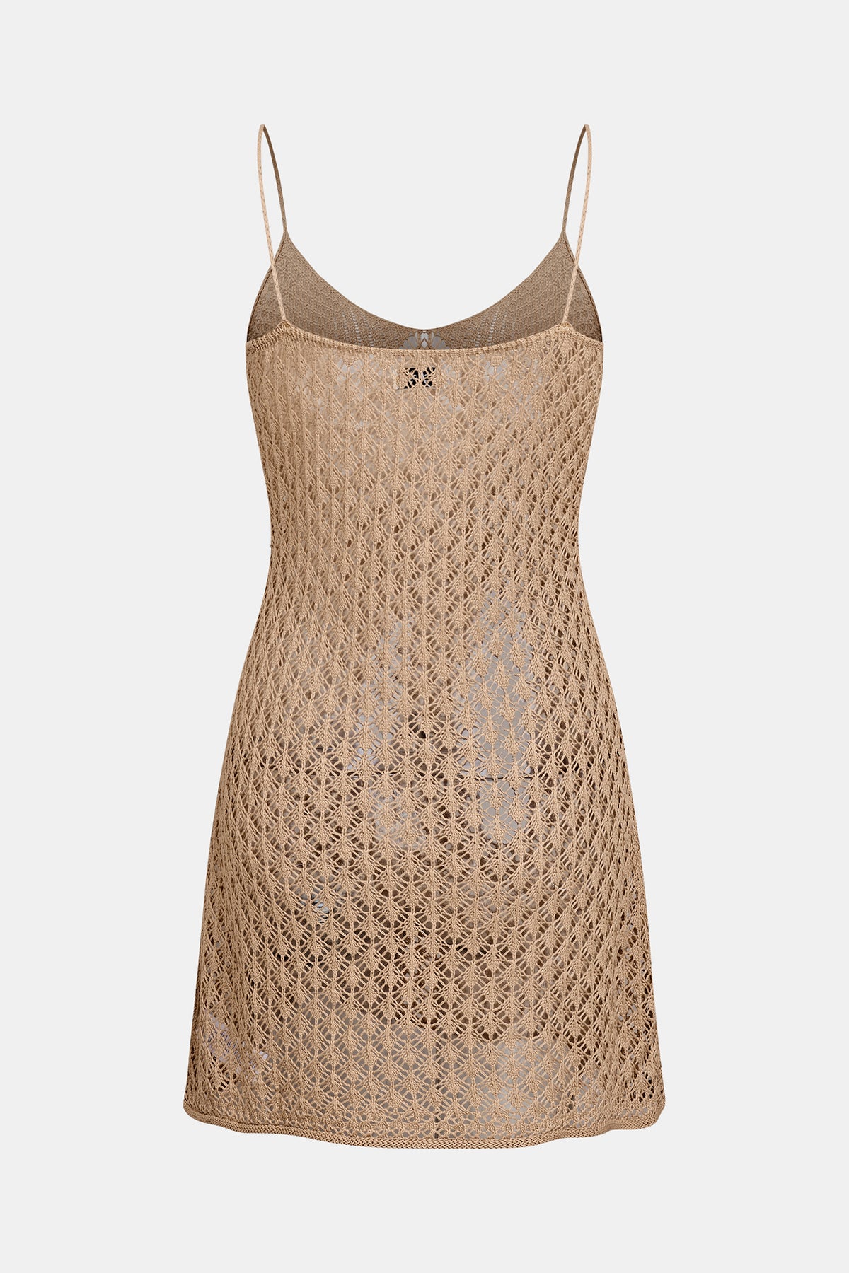 Big Thrill Brown Cover-Up Mini Dress