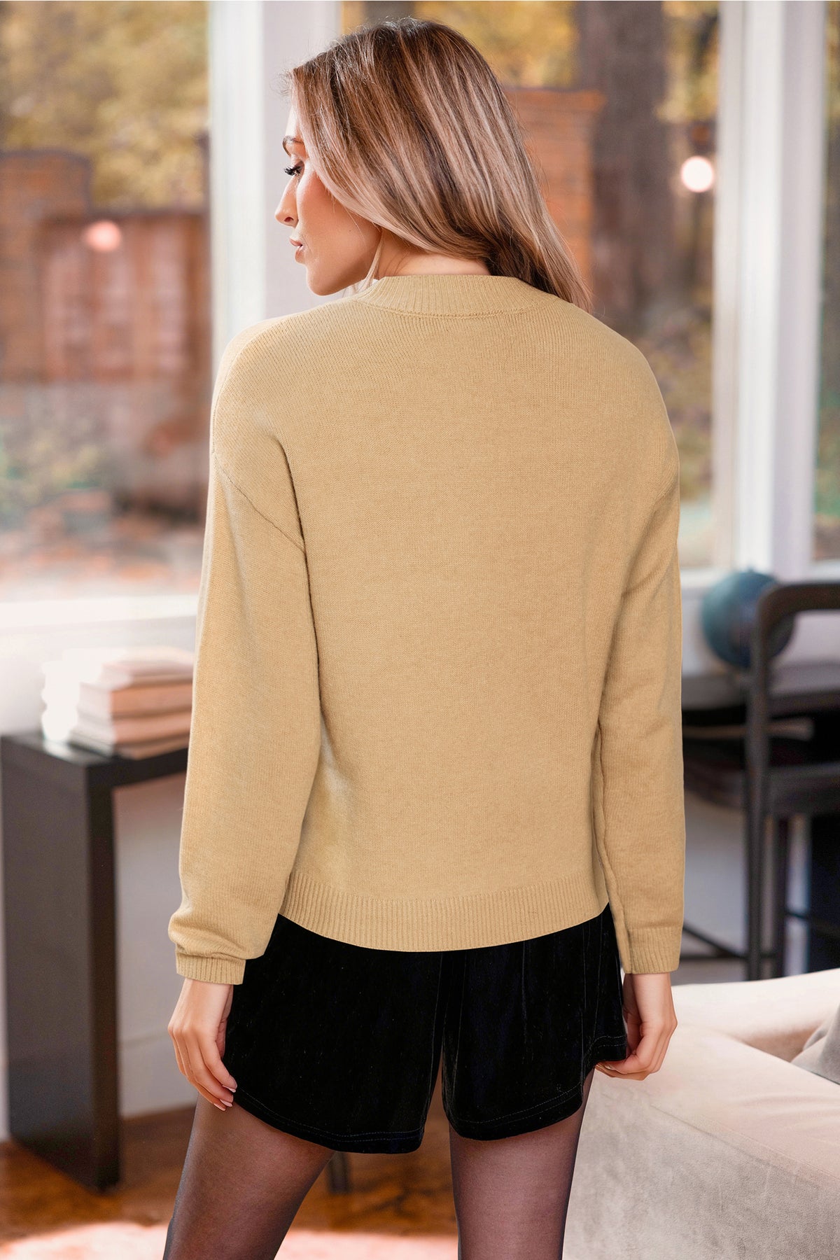 Bling It On Khaki Sweater