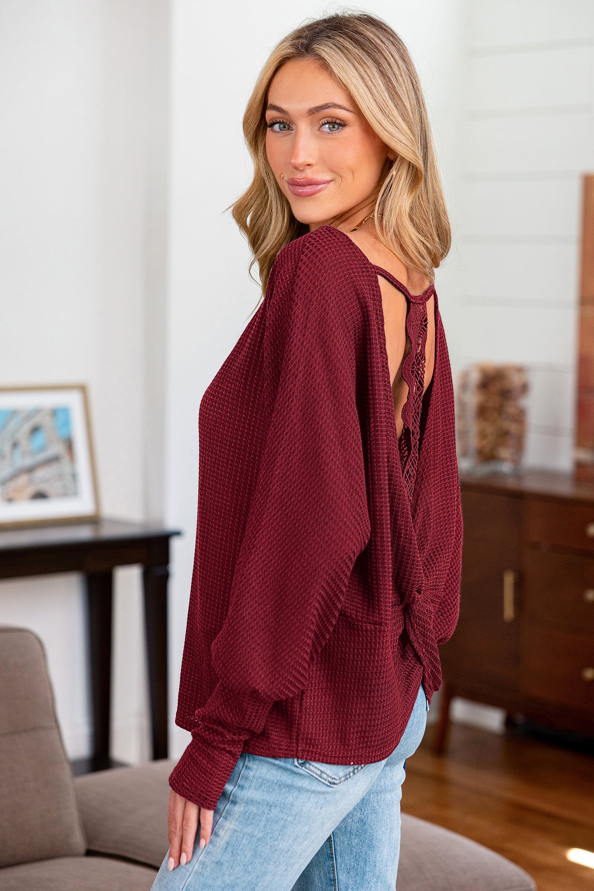 Blush Wine Red Top