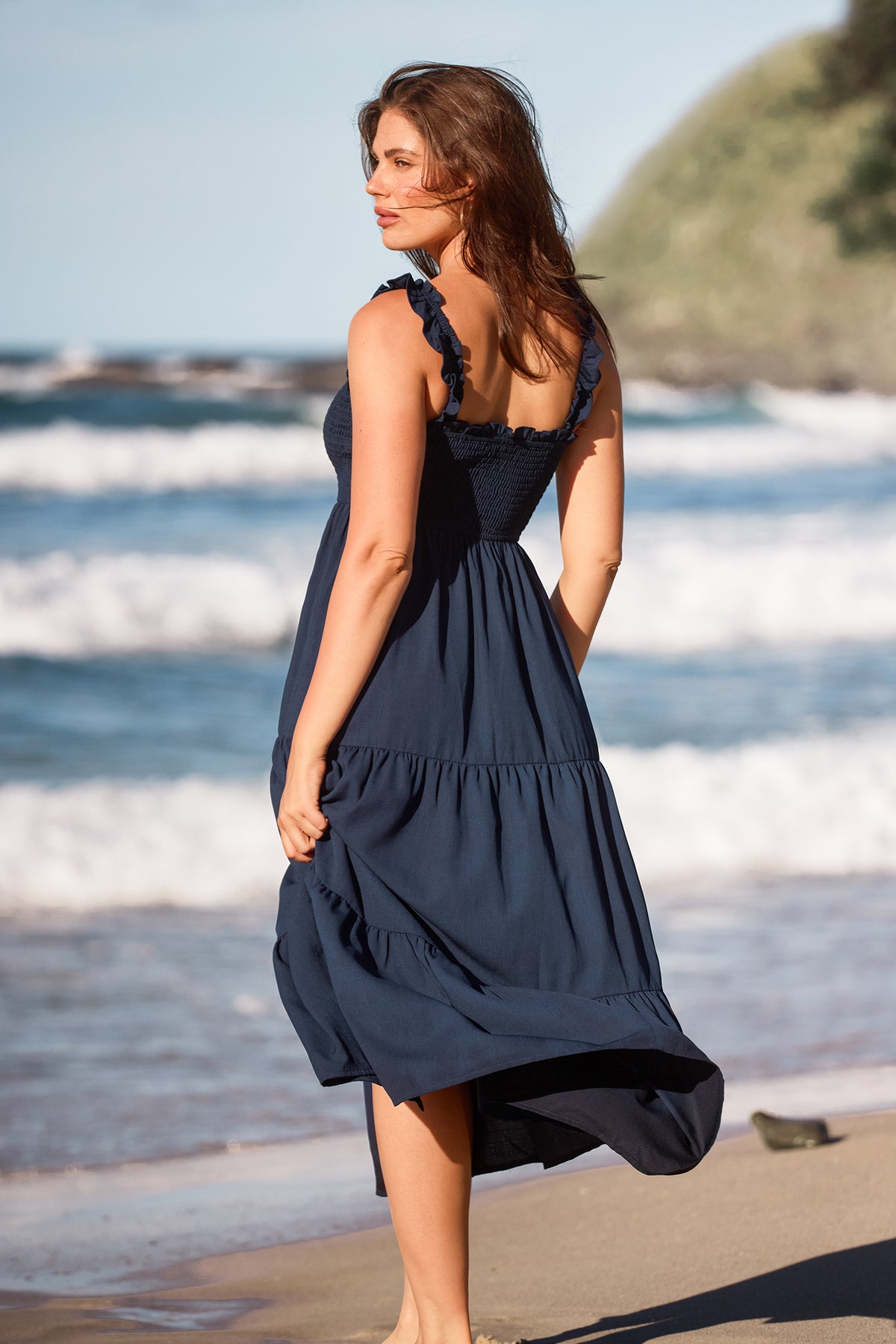Bonus Points Blue Maxi Dress