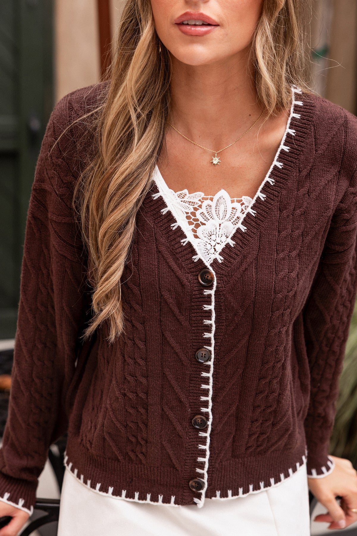 Book Club Brown Cardigan