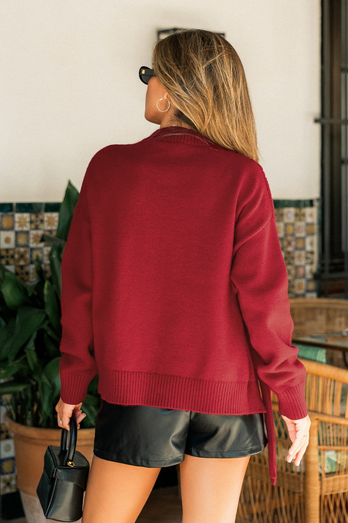 Bundled Up Red Sweater