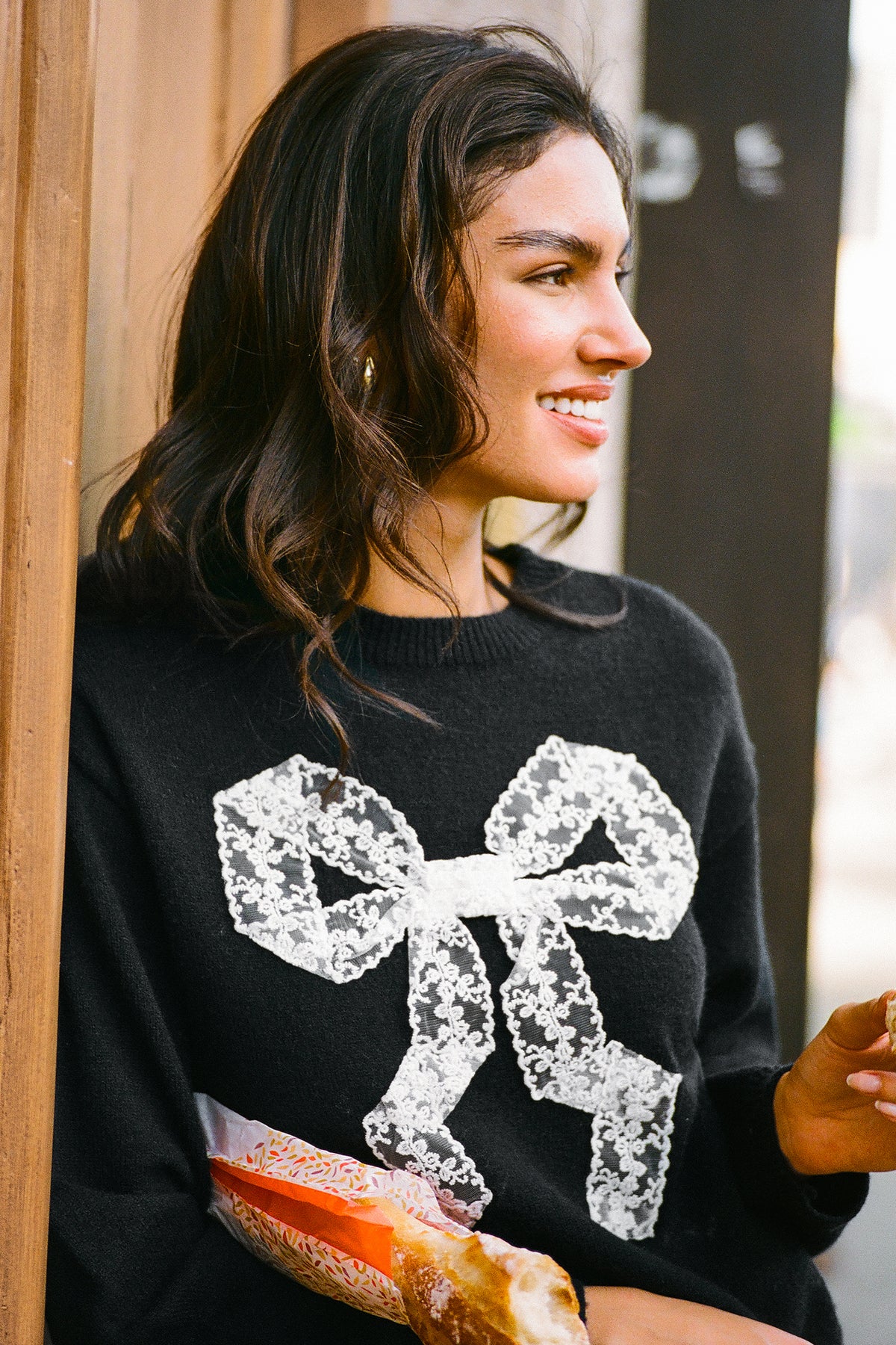 By a Thread Black Sweater