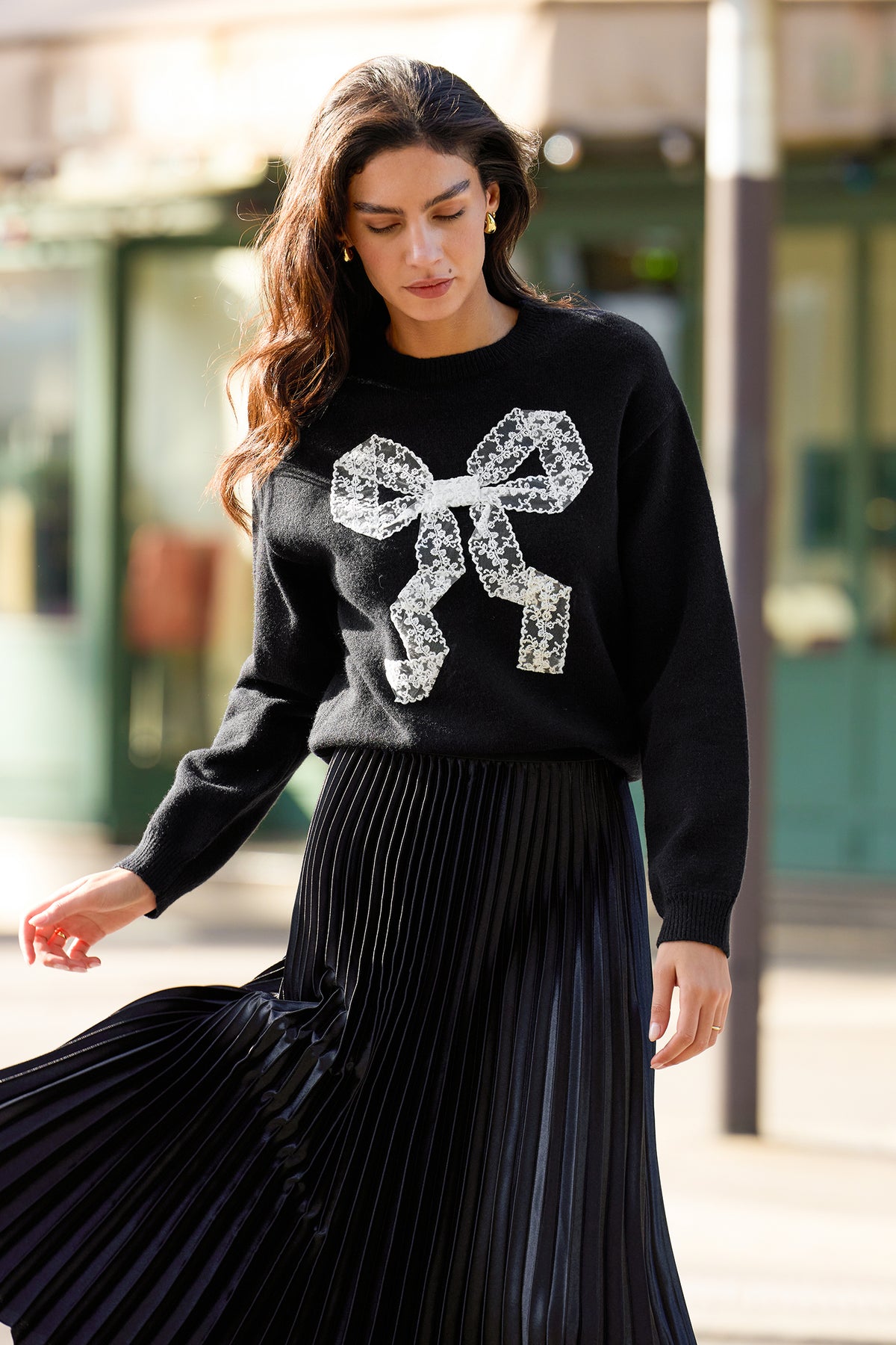 By a Thread Black Sweater