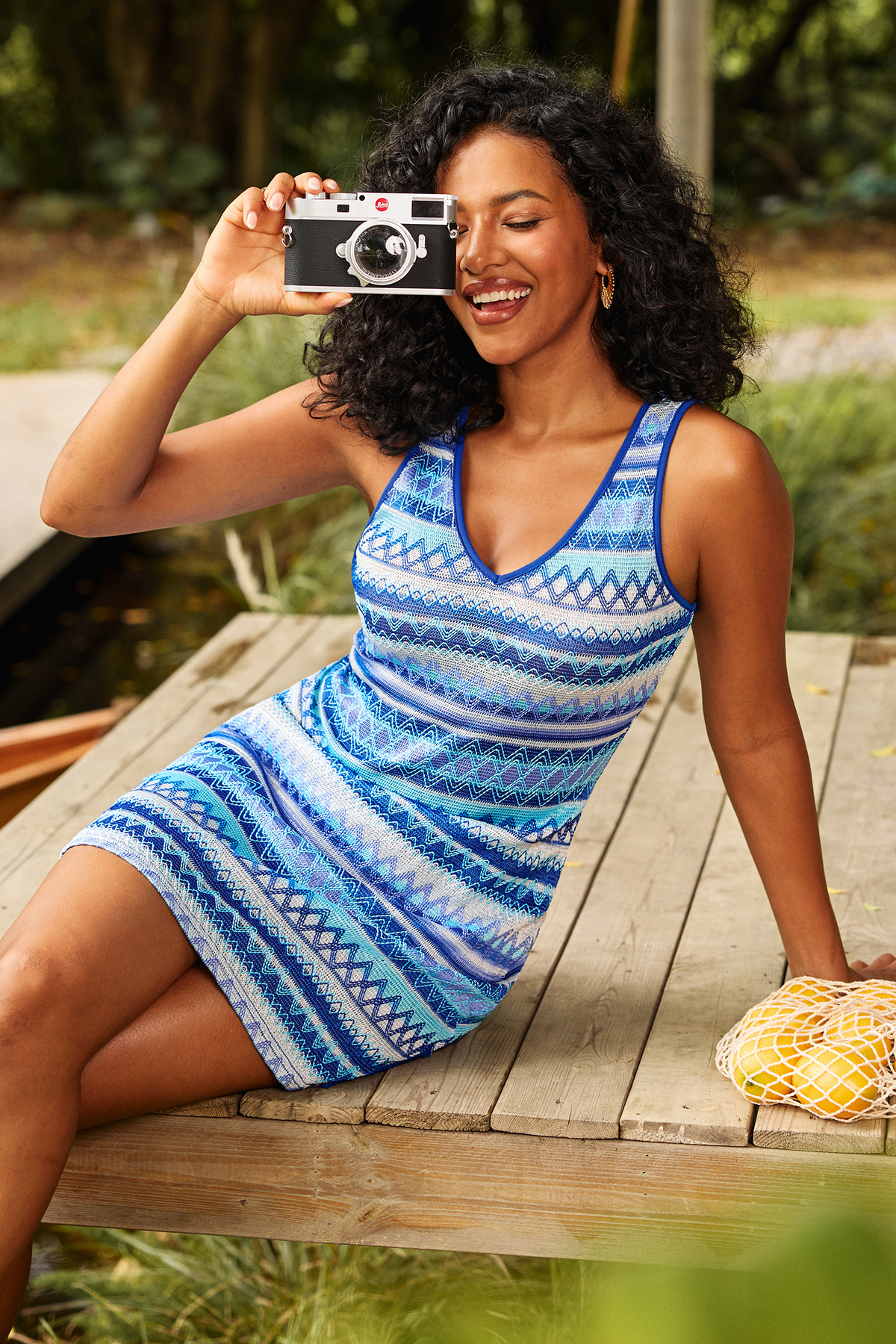 Cabo Heat Striped Cover-Up Mini Dress