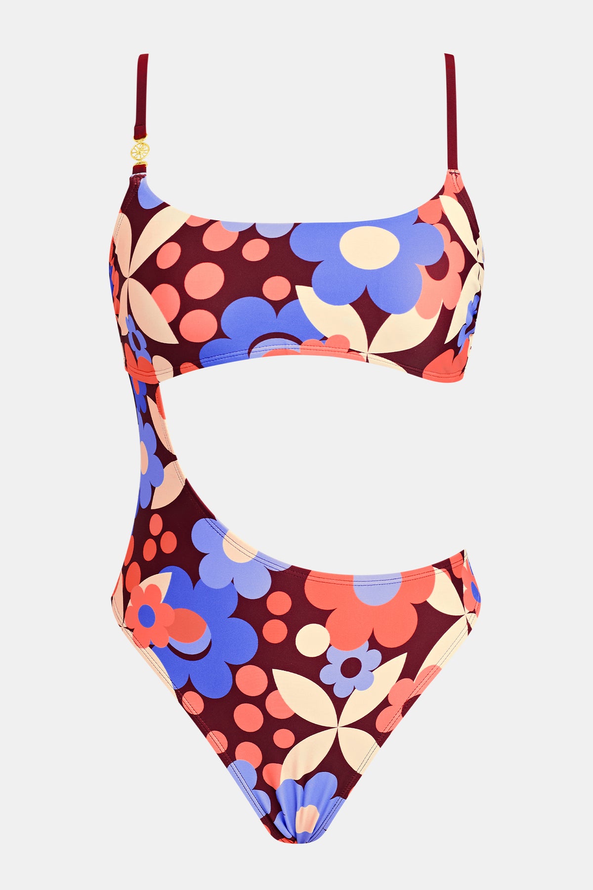 Cali Coastline Floral One-Piece Swimsuit