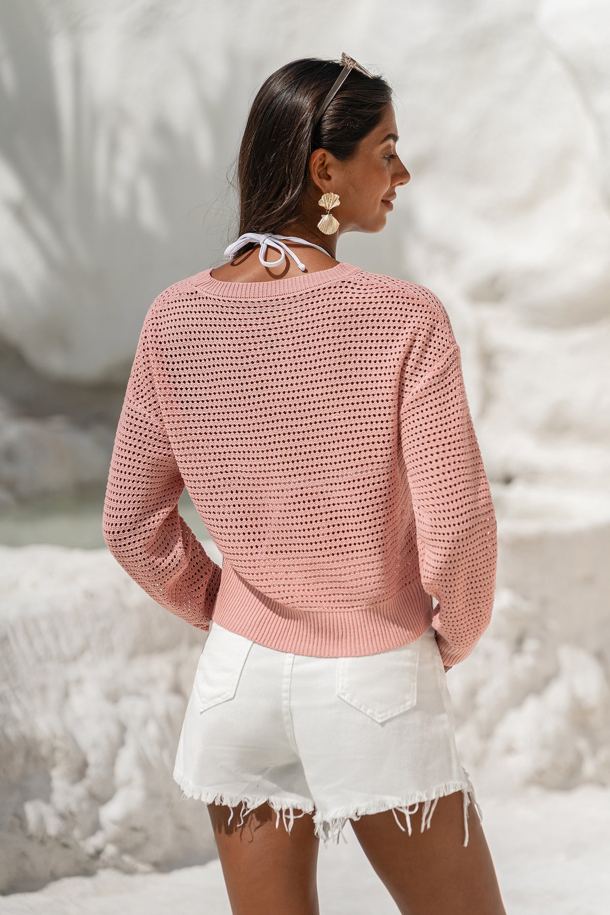 Checked In Pink Top