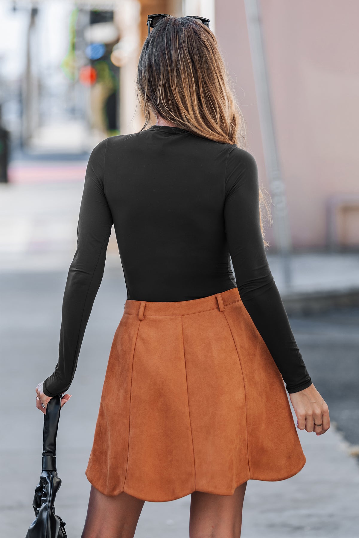 Cider & Spice Orange Mini Skirt