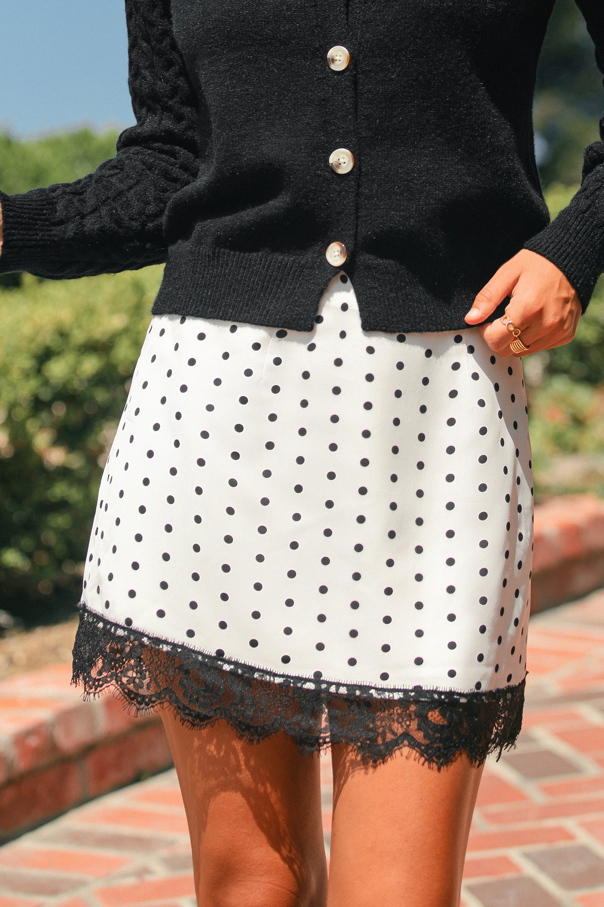 City Girl Polka Dot Mini Skirt