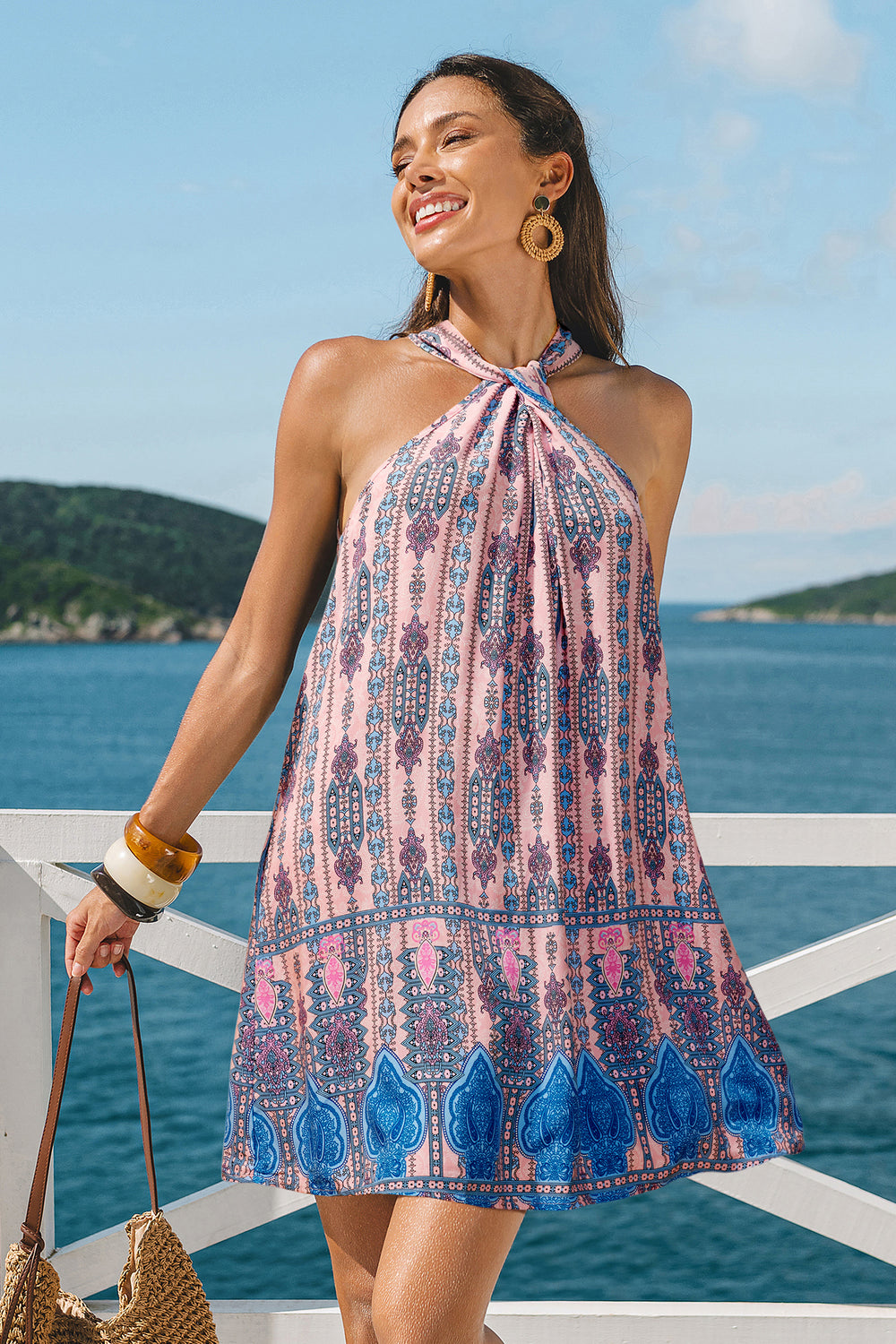 Cloud Petal Ornate Mini Dress