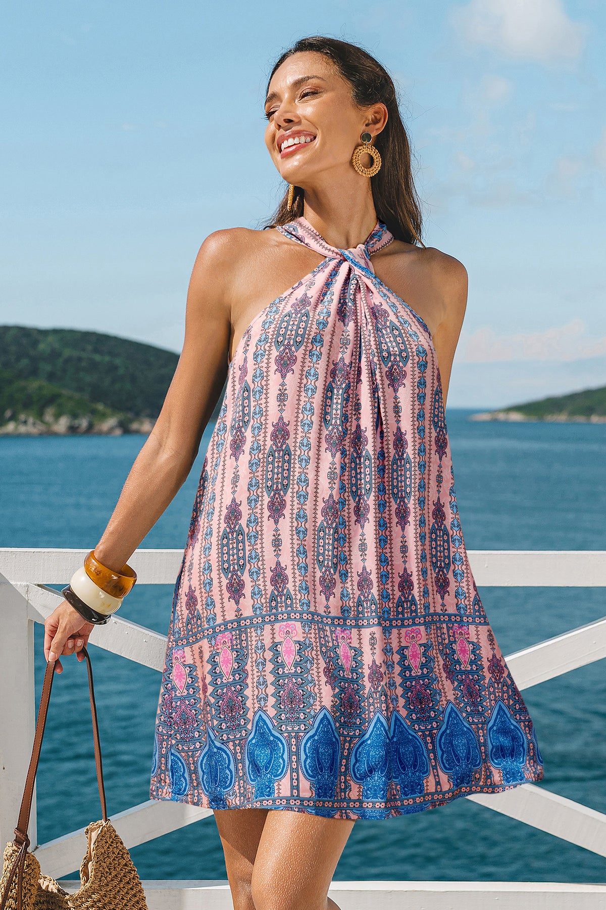 Cloud Petal Ornate Mini Dress