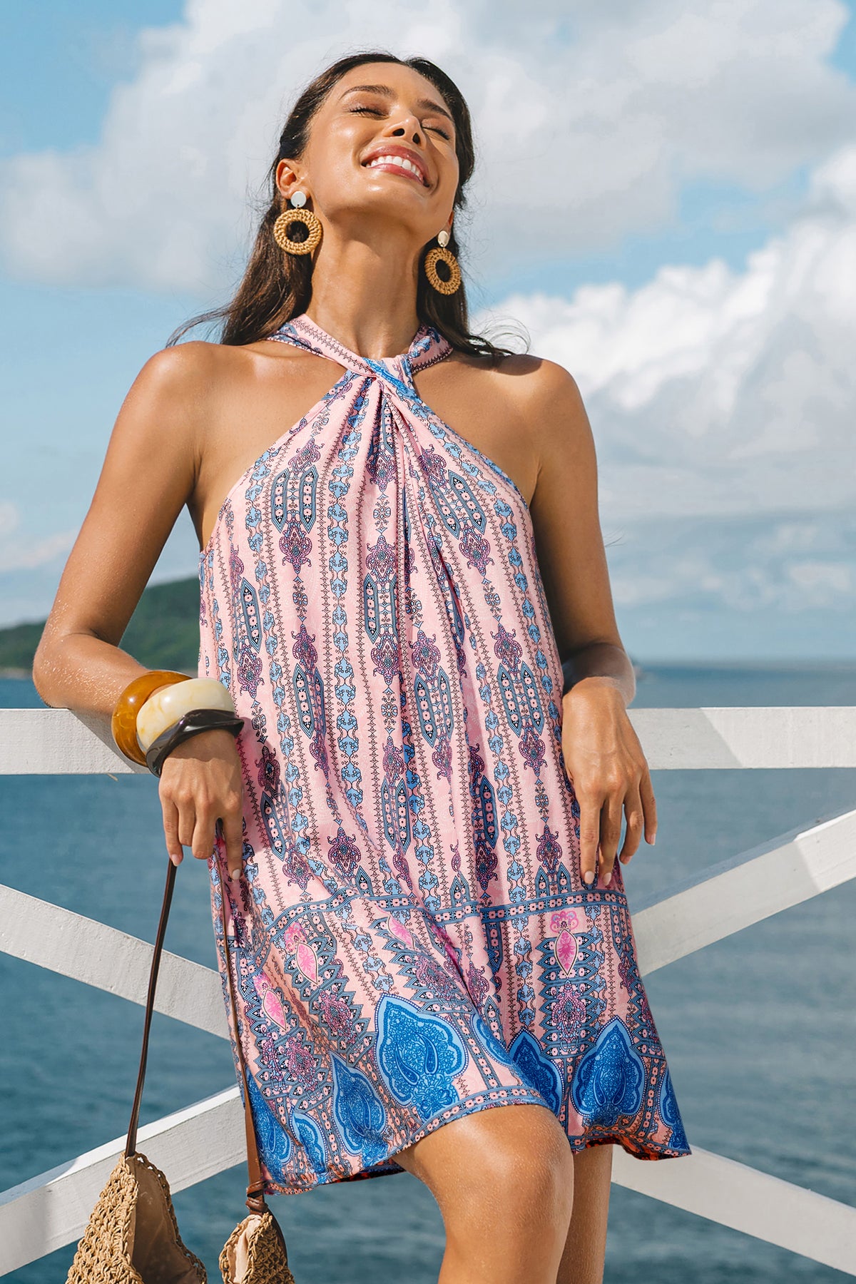 Cloud Petal Ornate Mini Dress