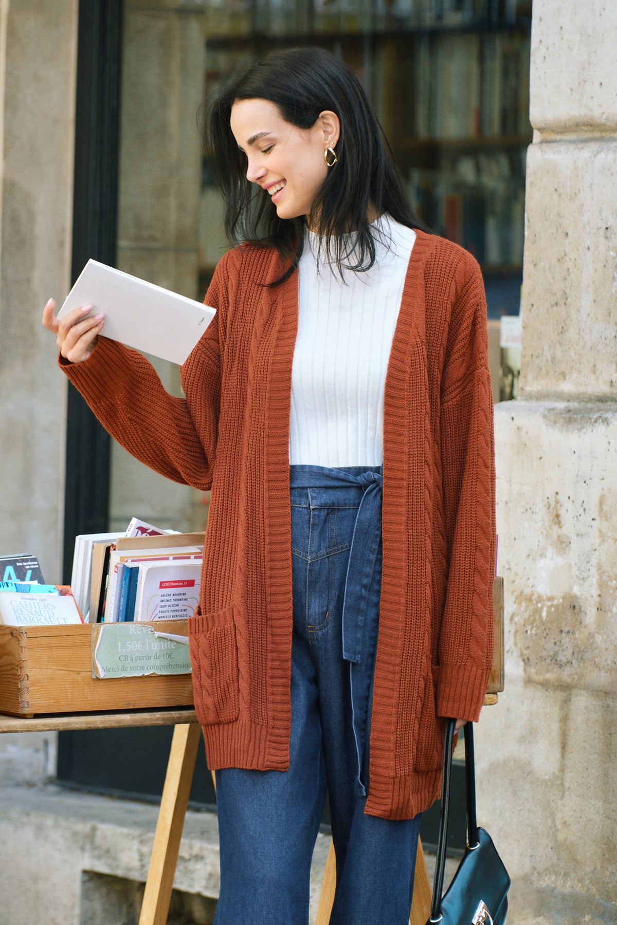 Comfort Layer Orange Cardigan