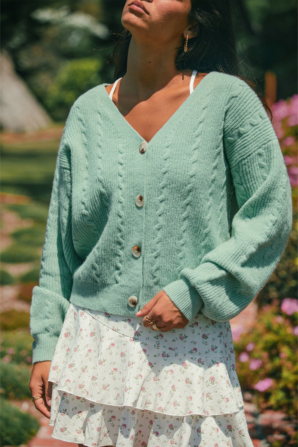 Cool Breeze Green Cardigan