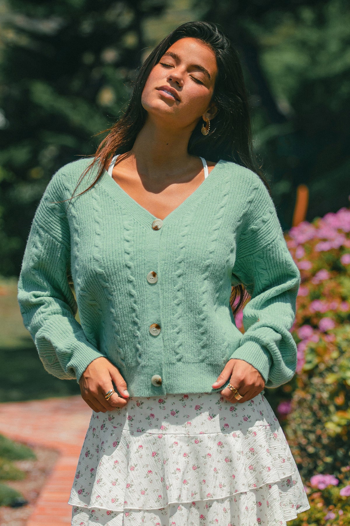 Cool Breeze Green Cardigan