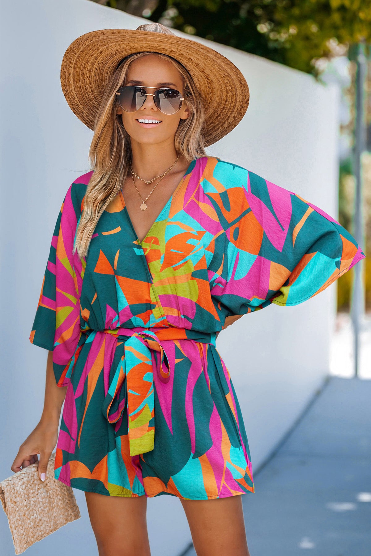 Cove Calling Tropical Romper