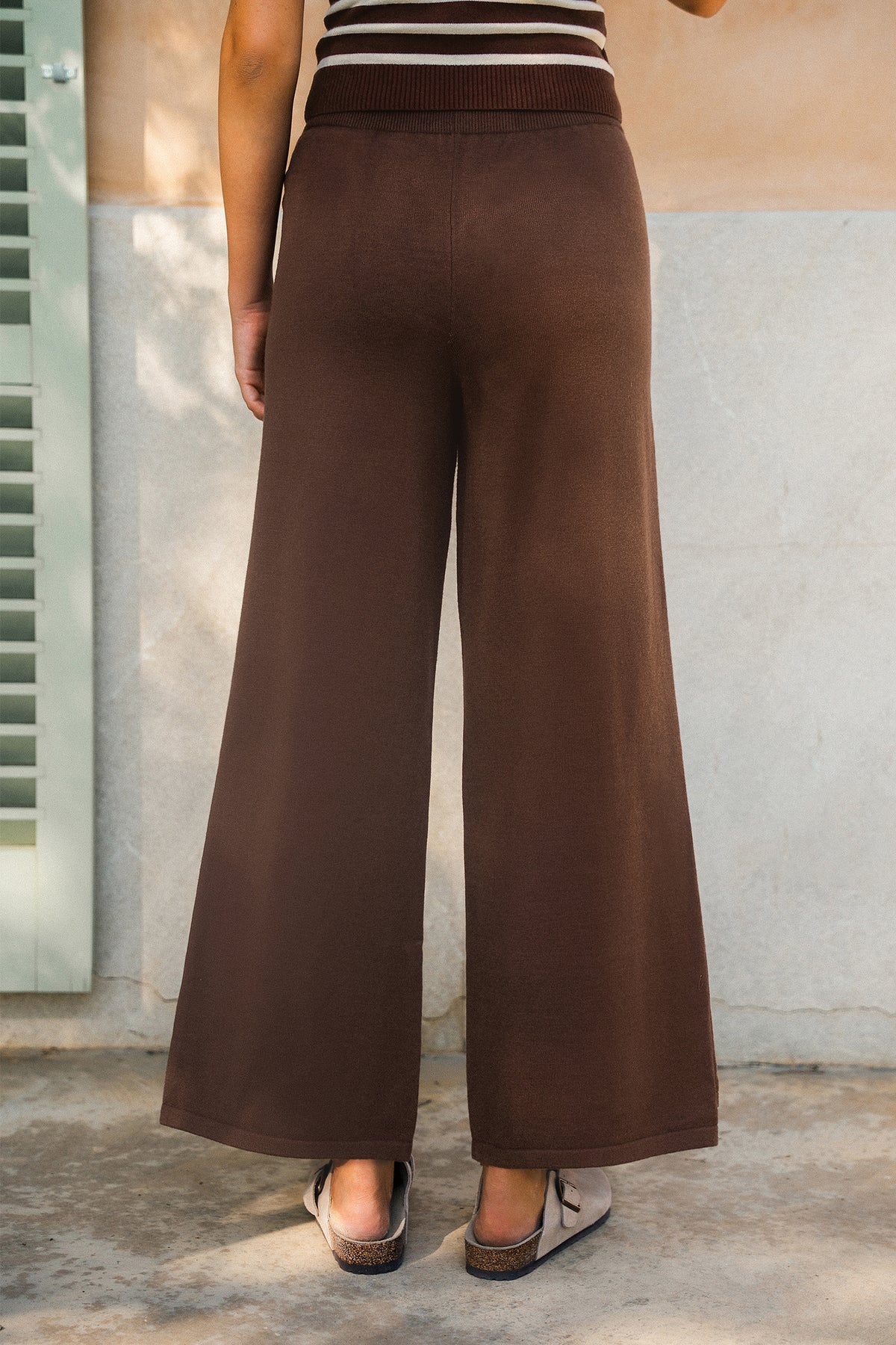 Cozy State of Mind Brown Knit Pants