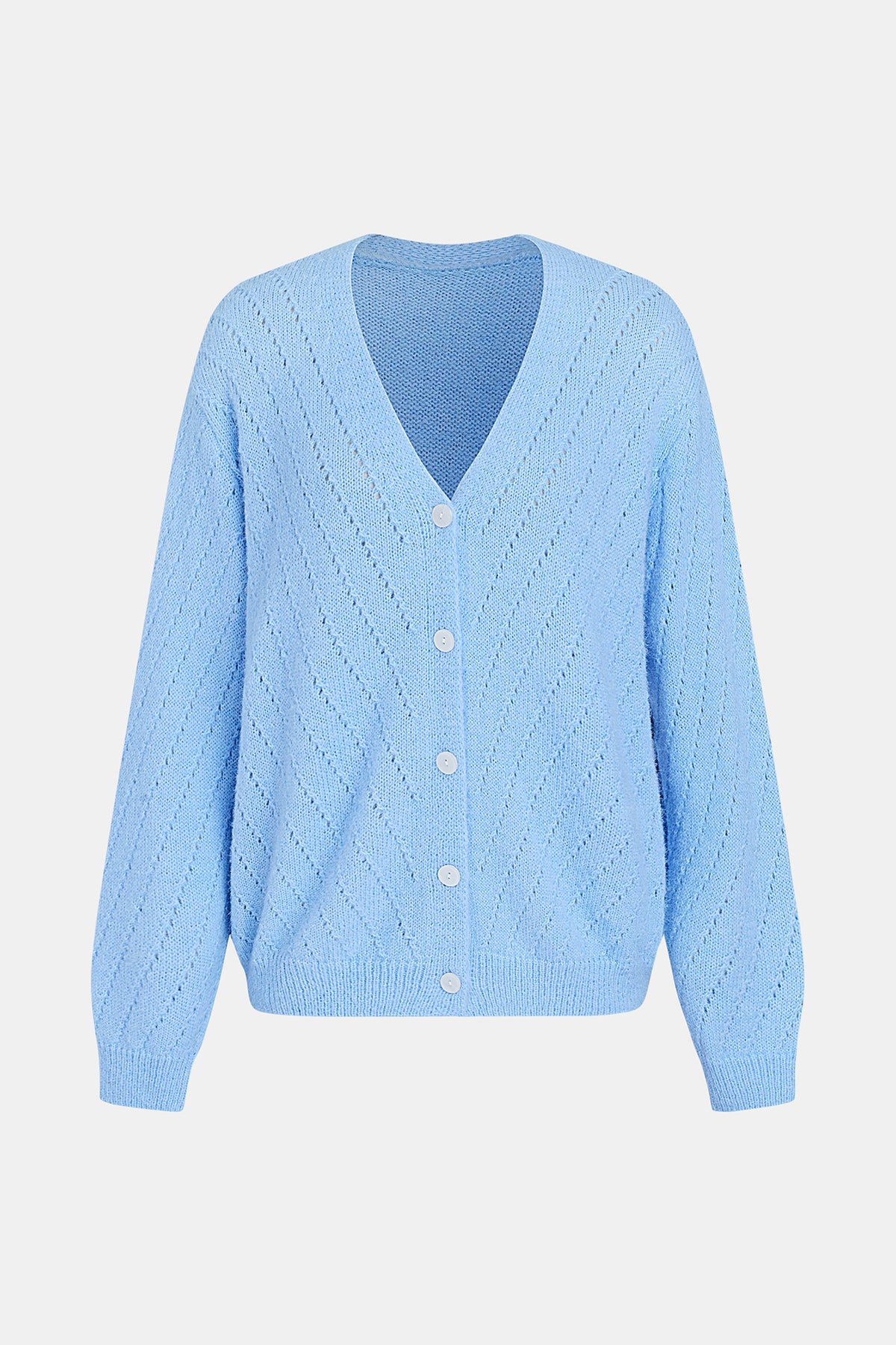 Cozy Vibes Blue Cardigan