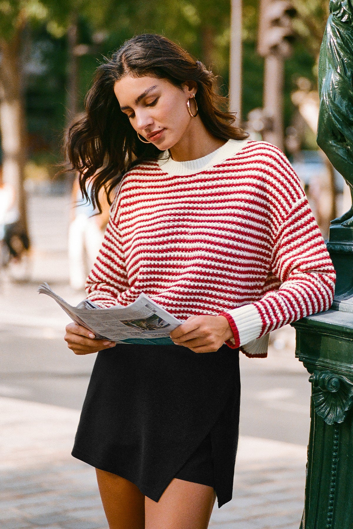 Cross the Line Striped Sweater