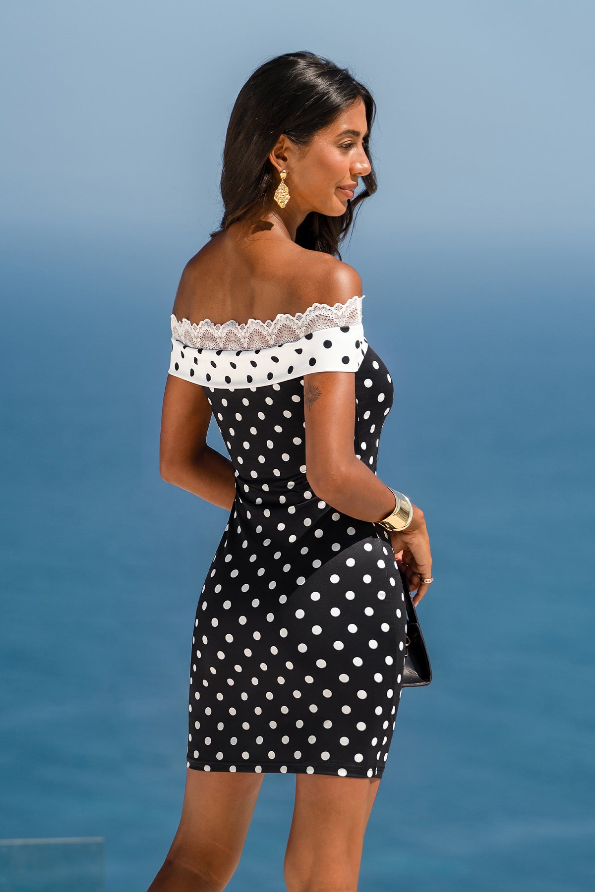 Date Night Polka Dot Mini Dress