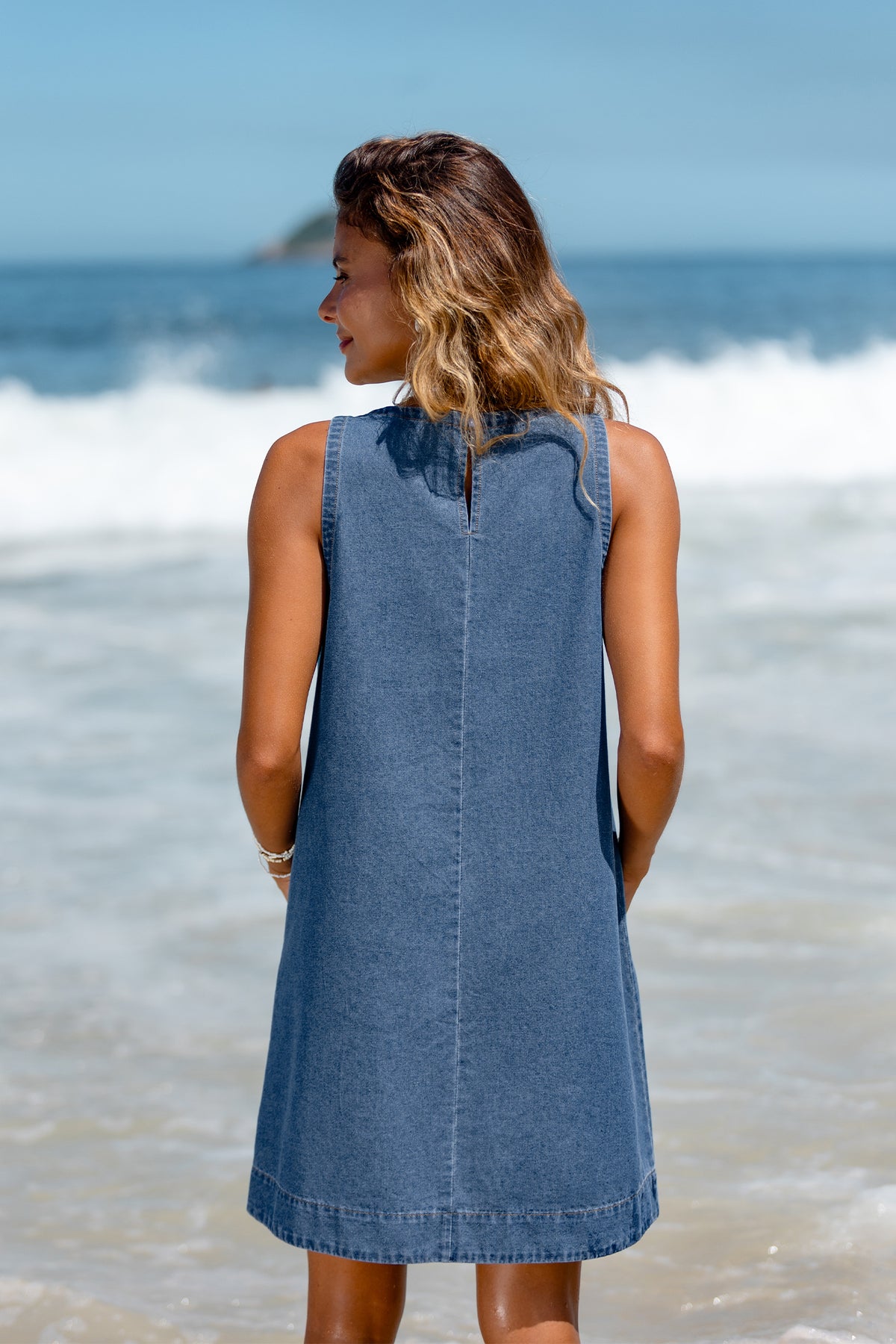 Day Trip Denim Mini Dress