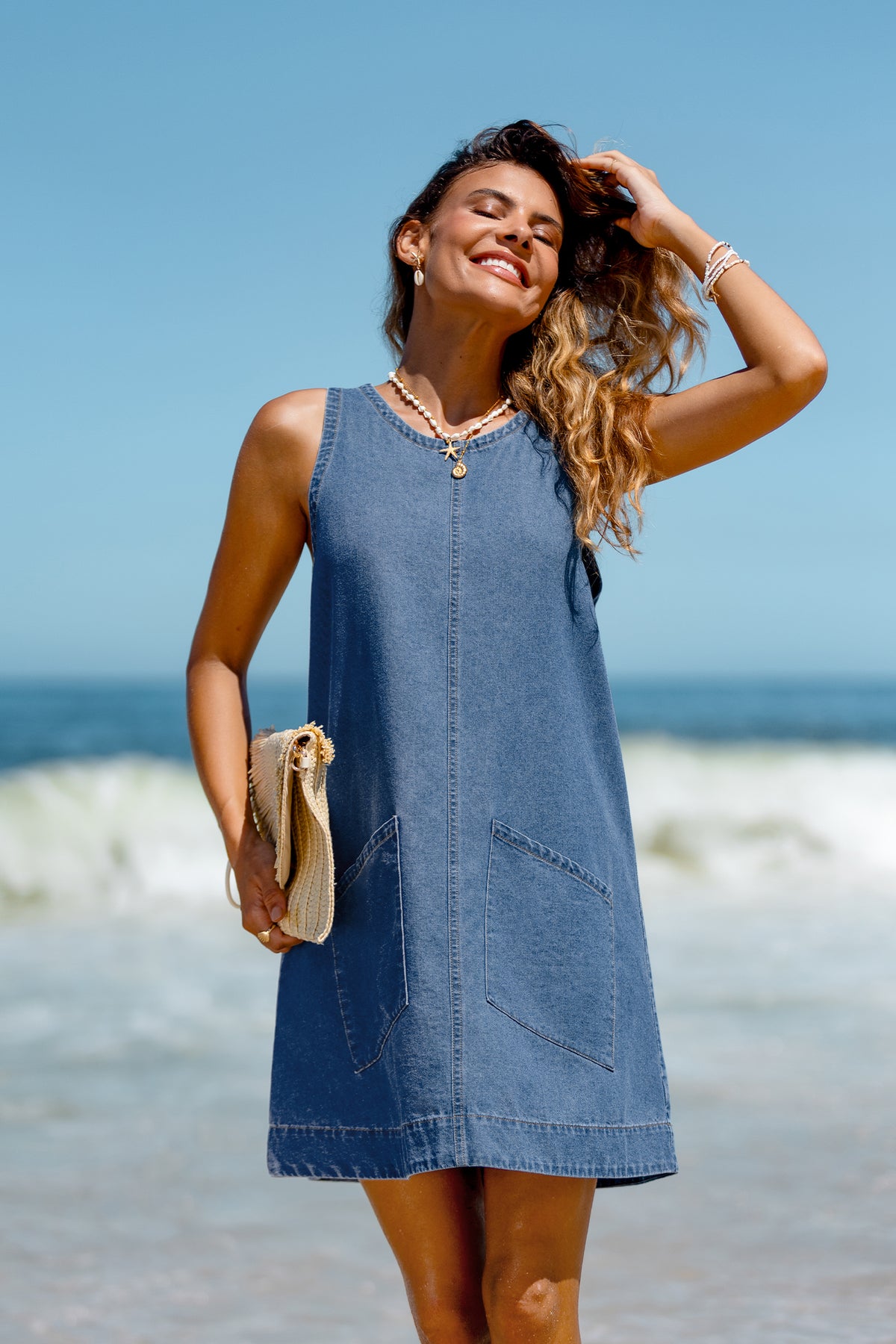 Day Trip Denim Mini Dress