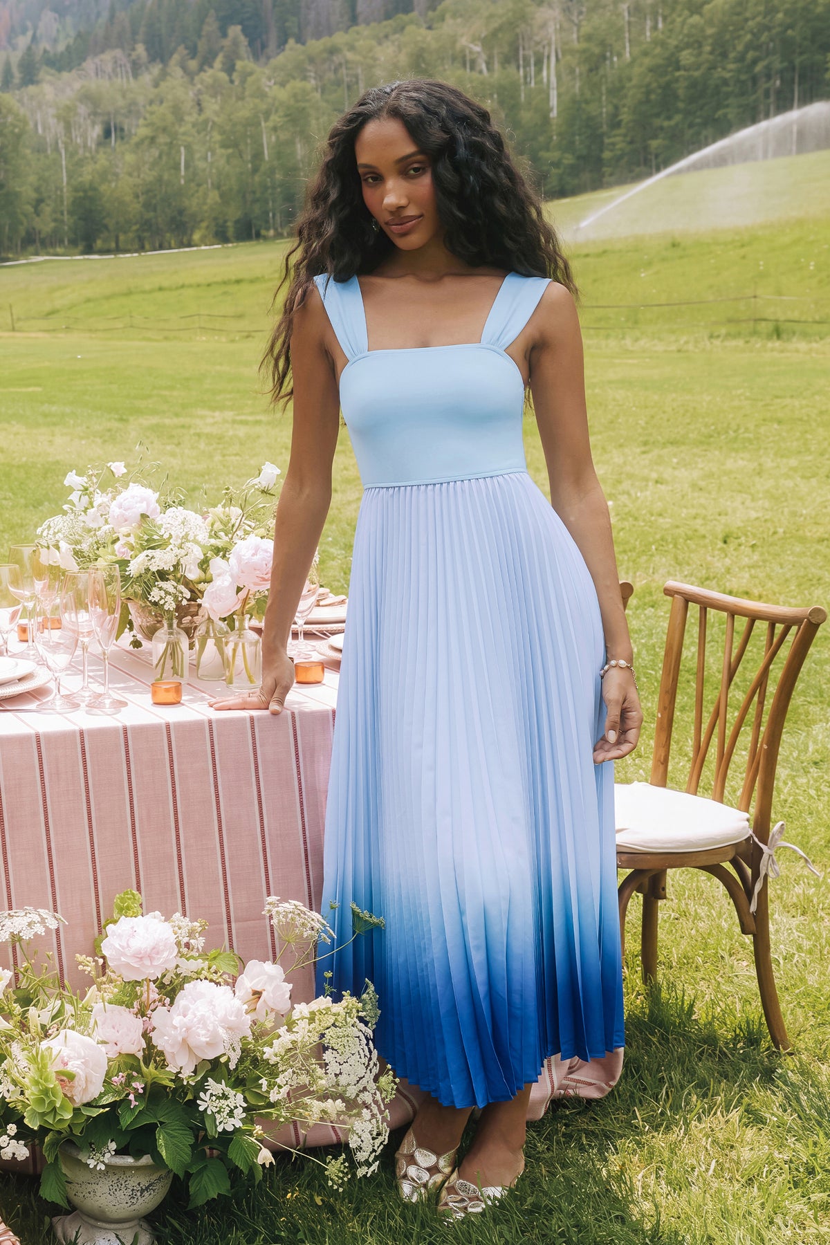 Dimmed Light Ombre Maxi Dress