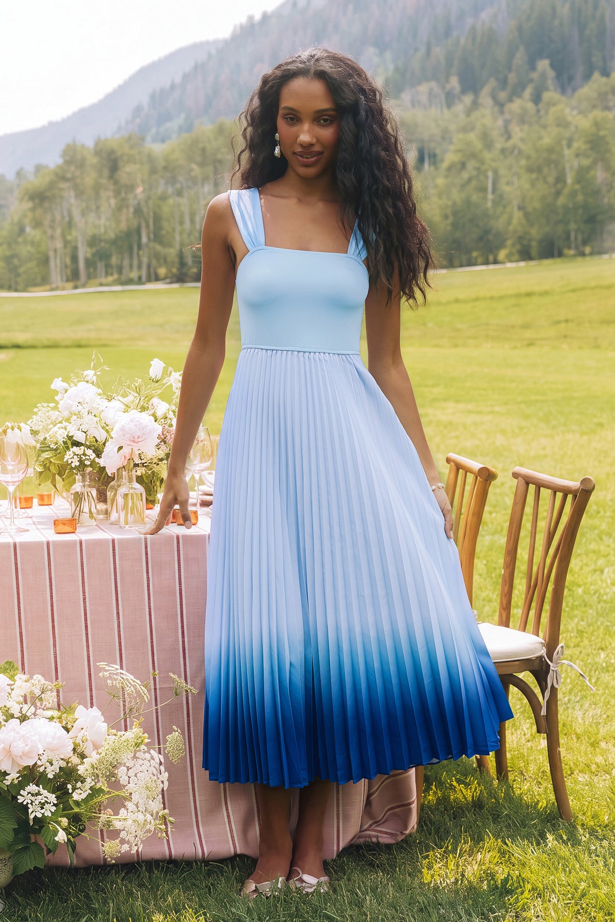 Dimmed Light Ombre Maxi Dress