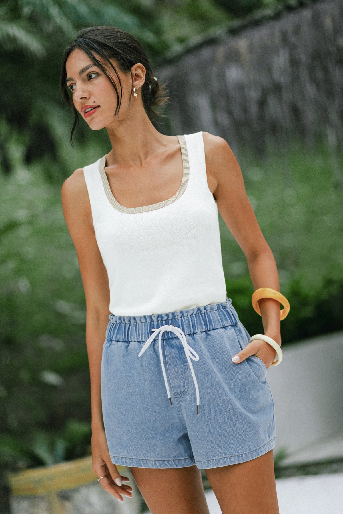 Double Take Blue Shorts