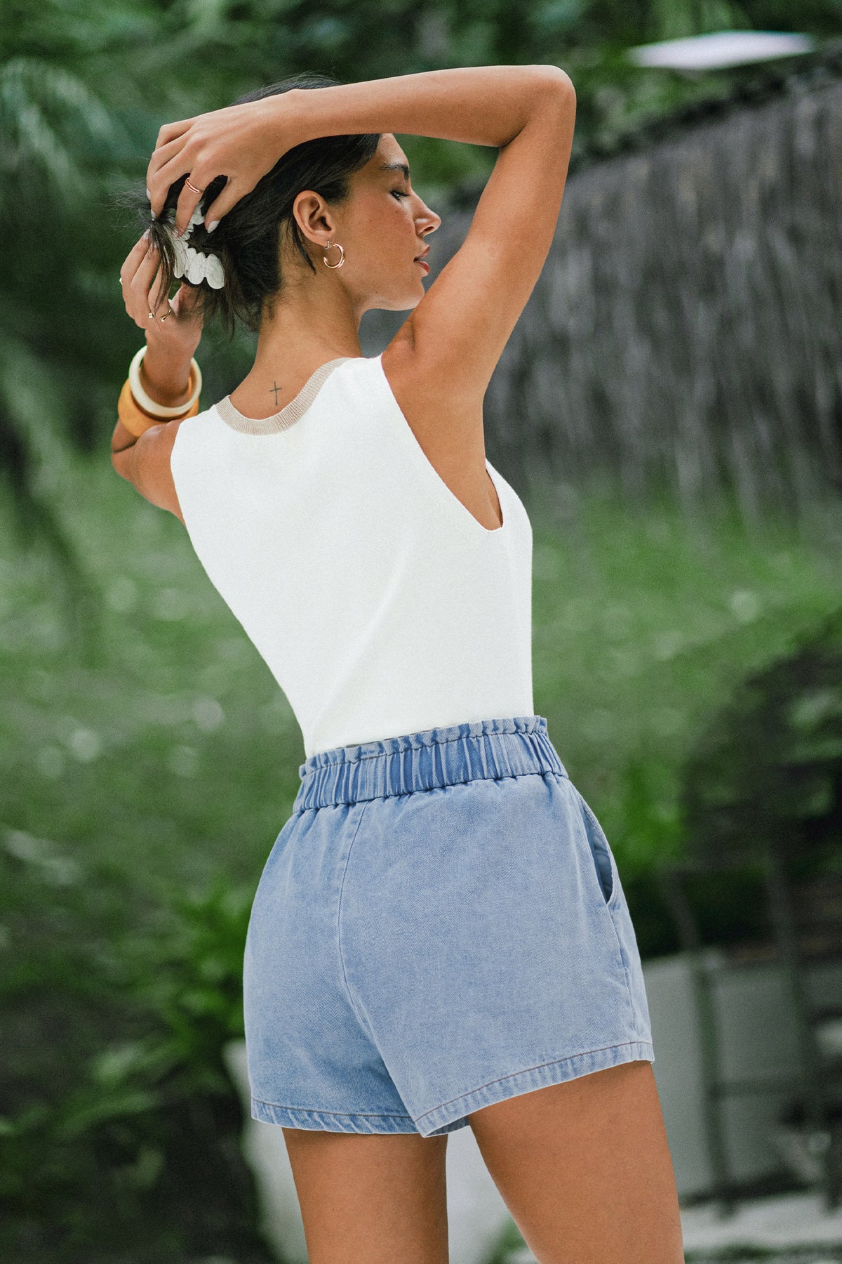 Double Take Blue Shorts