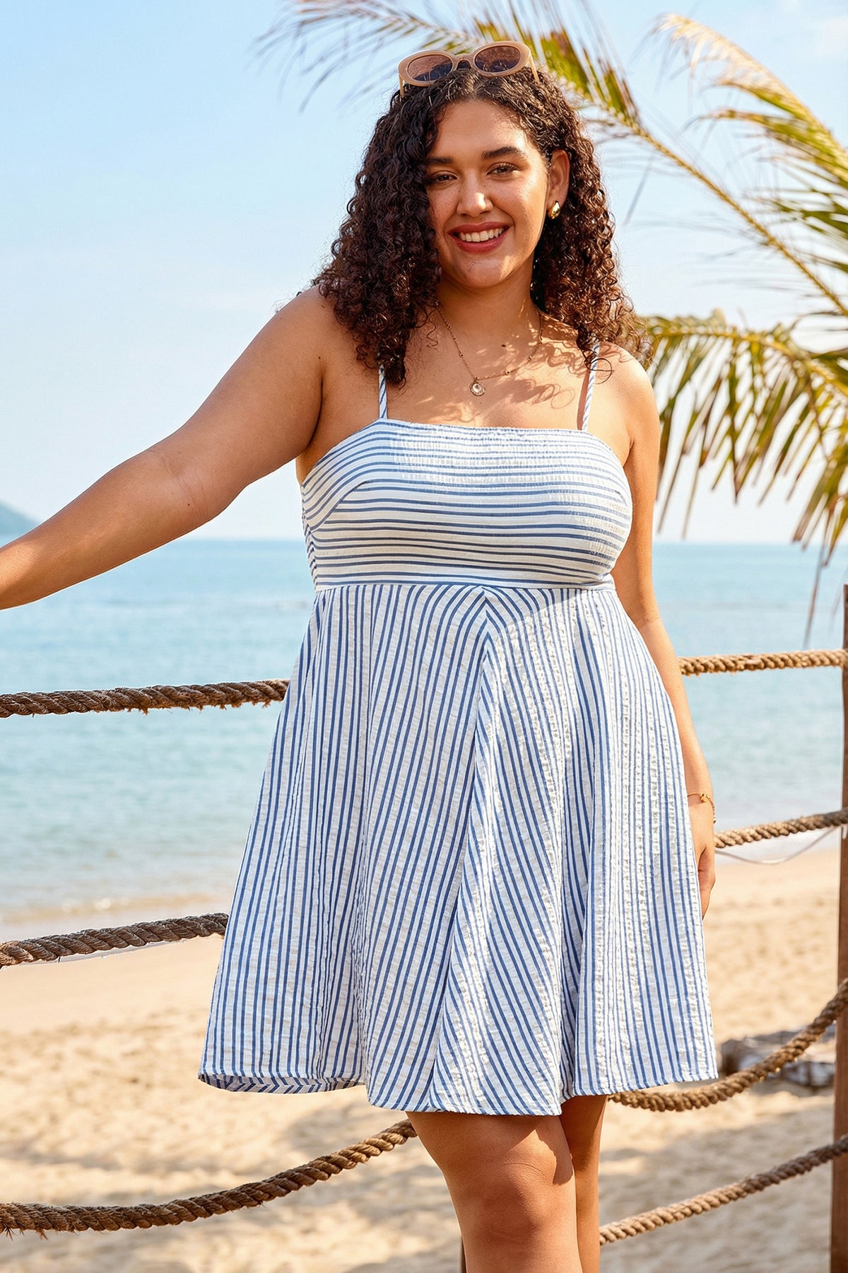 Dreamscape Striped Mini Dress
