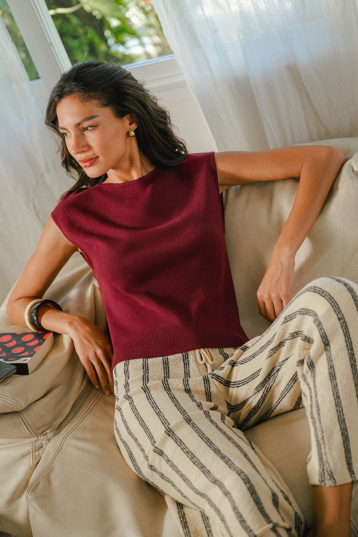 Dusk Rose Red Top
