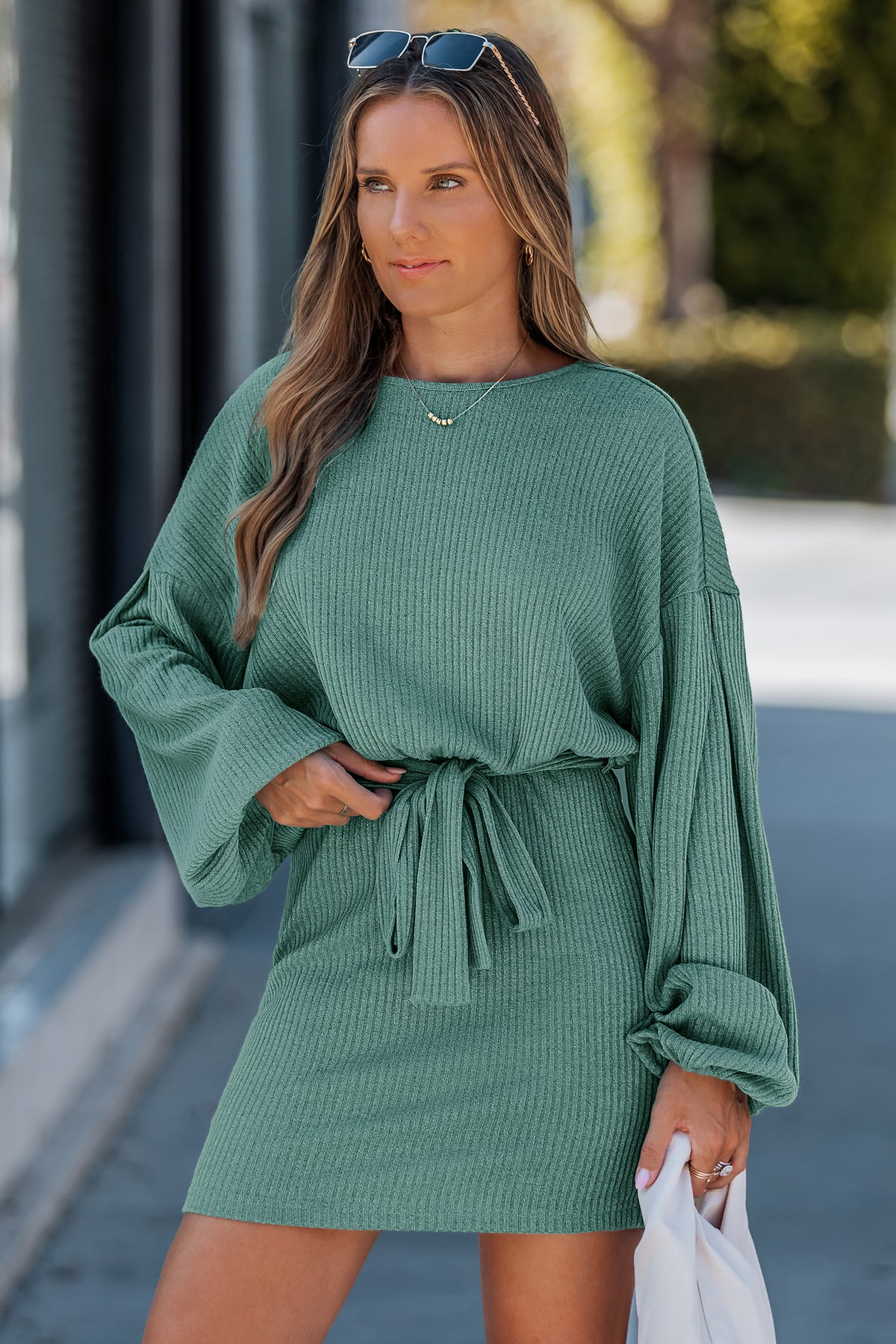 Eat Your Heart Out Green Mini Dress