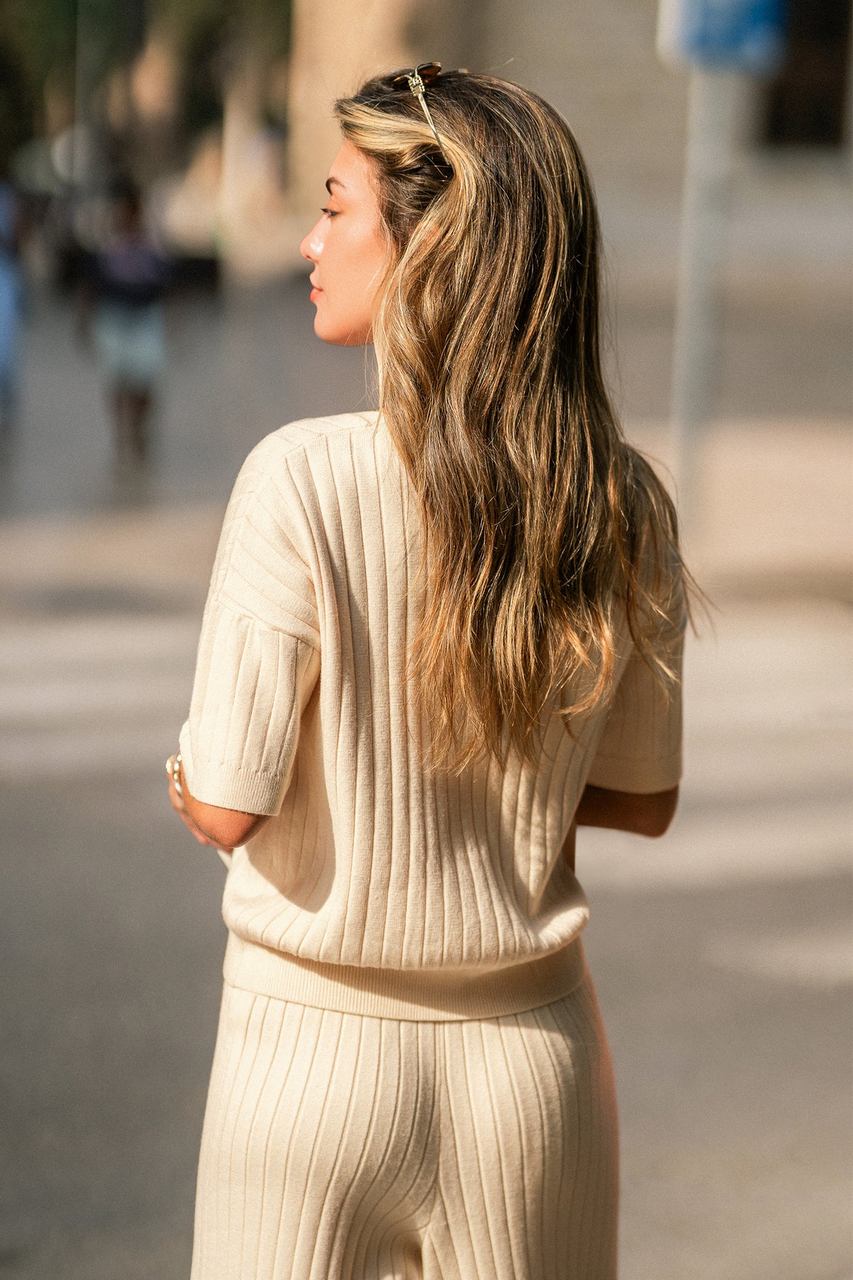 Evening Stillness Beige Sweater